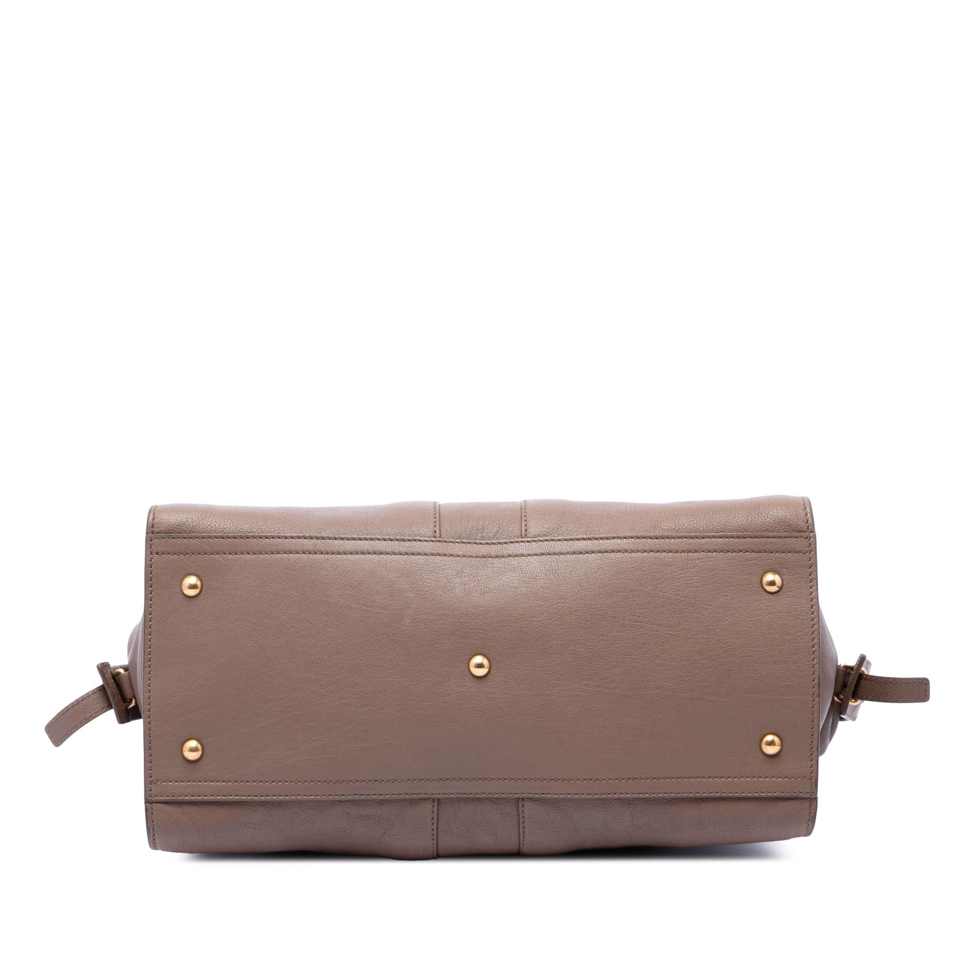 Saint Laurent Medium Leather Cabas Chyc Satchel