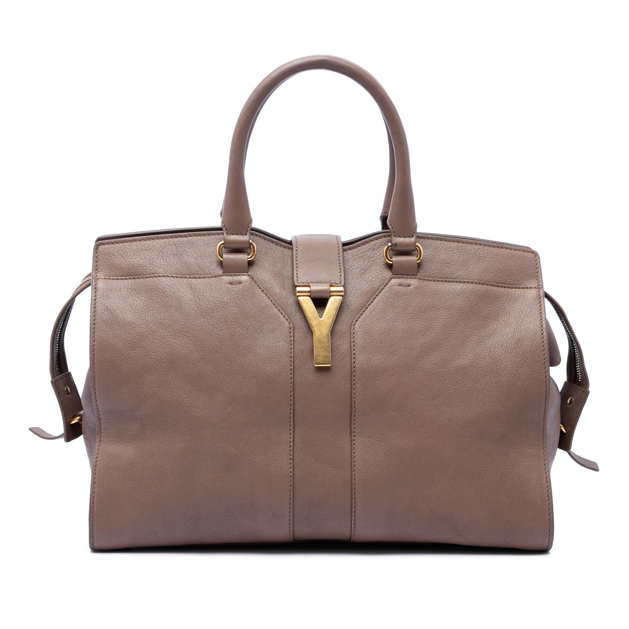 Saint Laurent Medium Leather Cabas Chyc Satchel