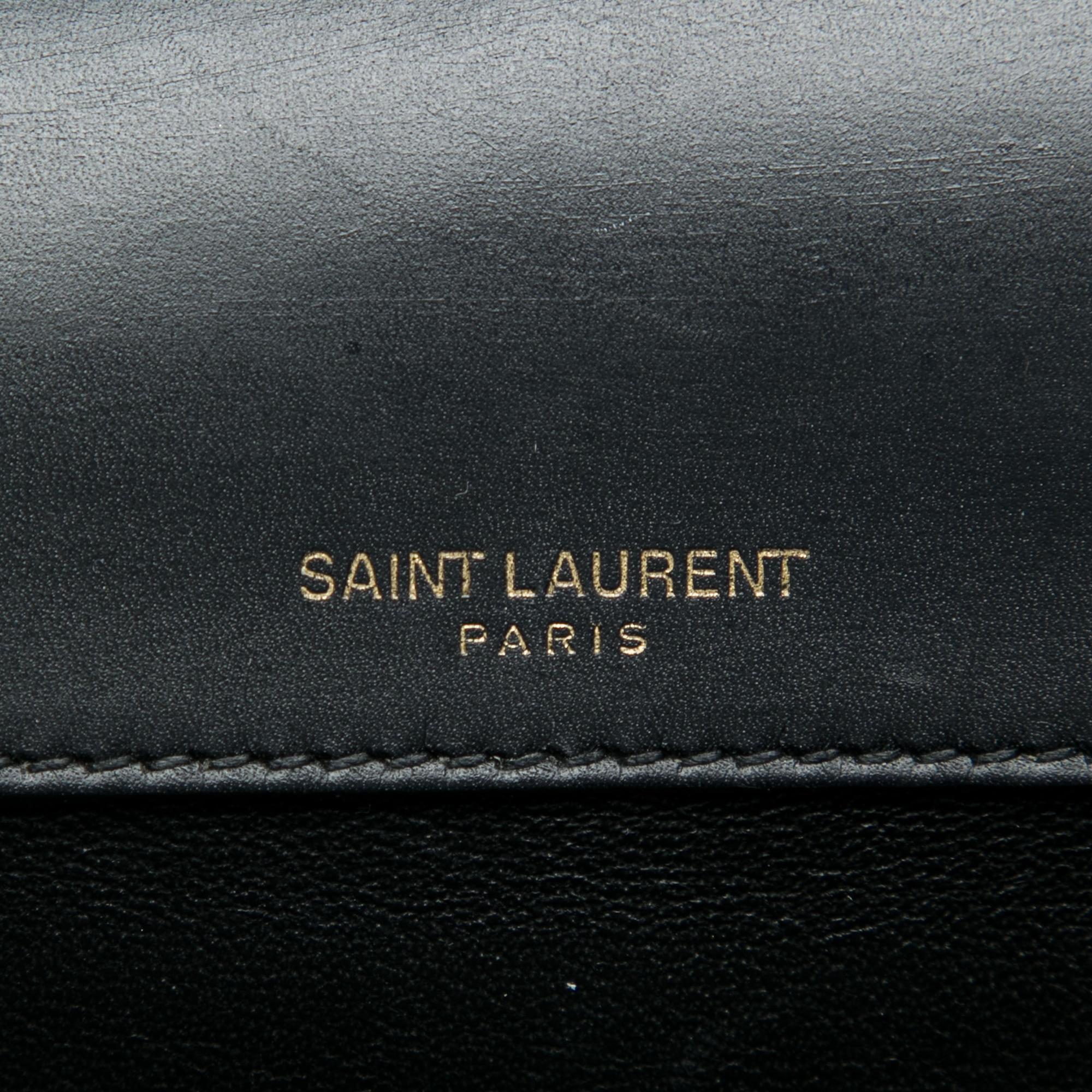 Saint Laurent Medium Leather Monogram Sulpice Crossbody