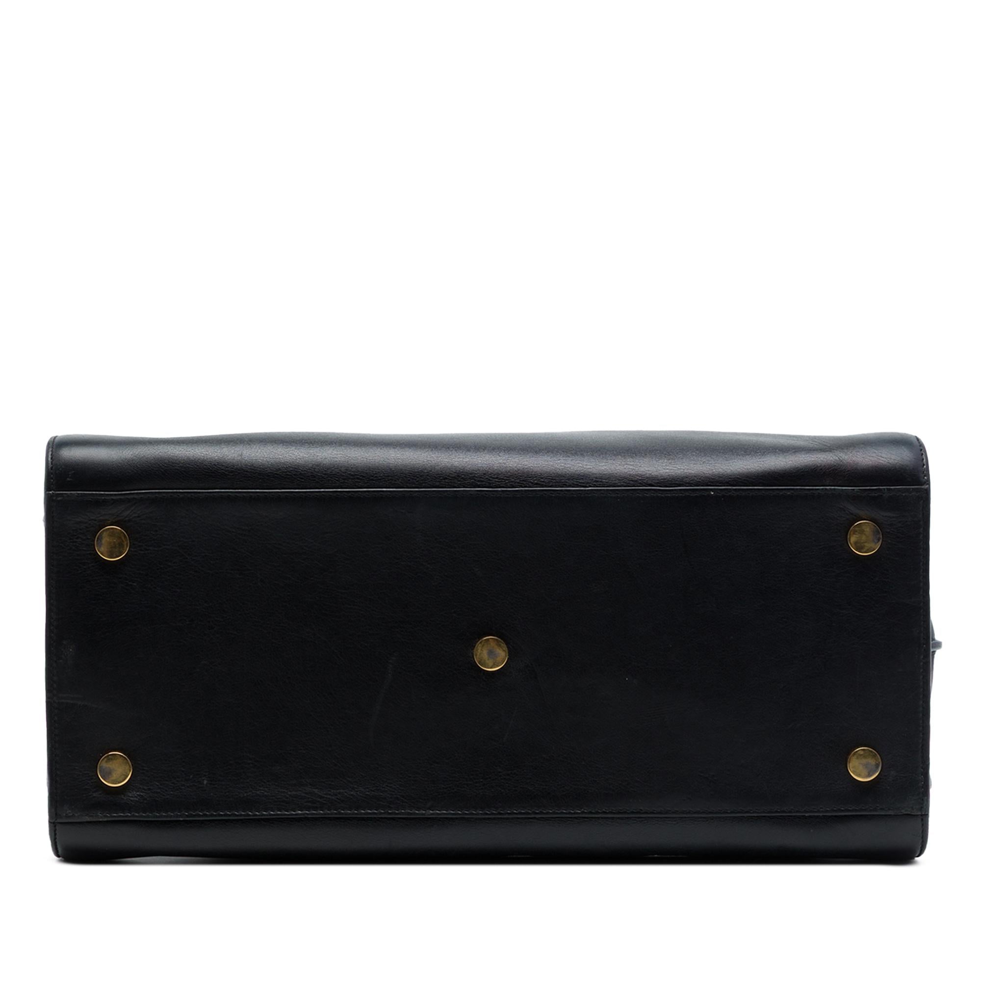 Saint Laurent Medium Leather Sac De Jour Satchel