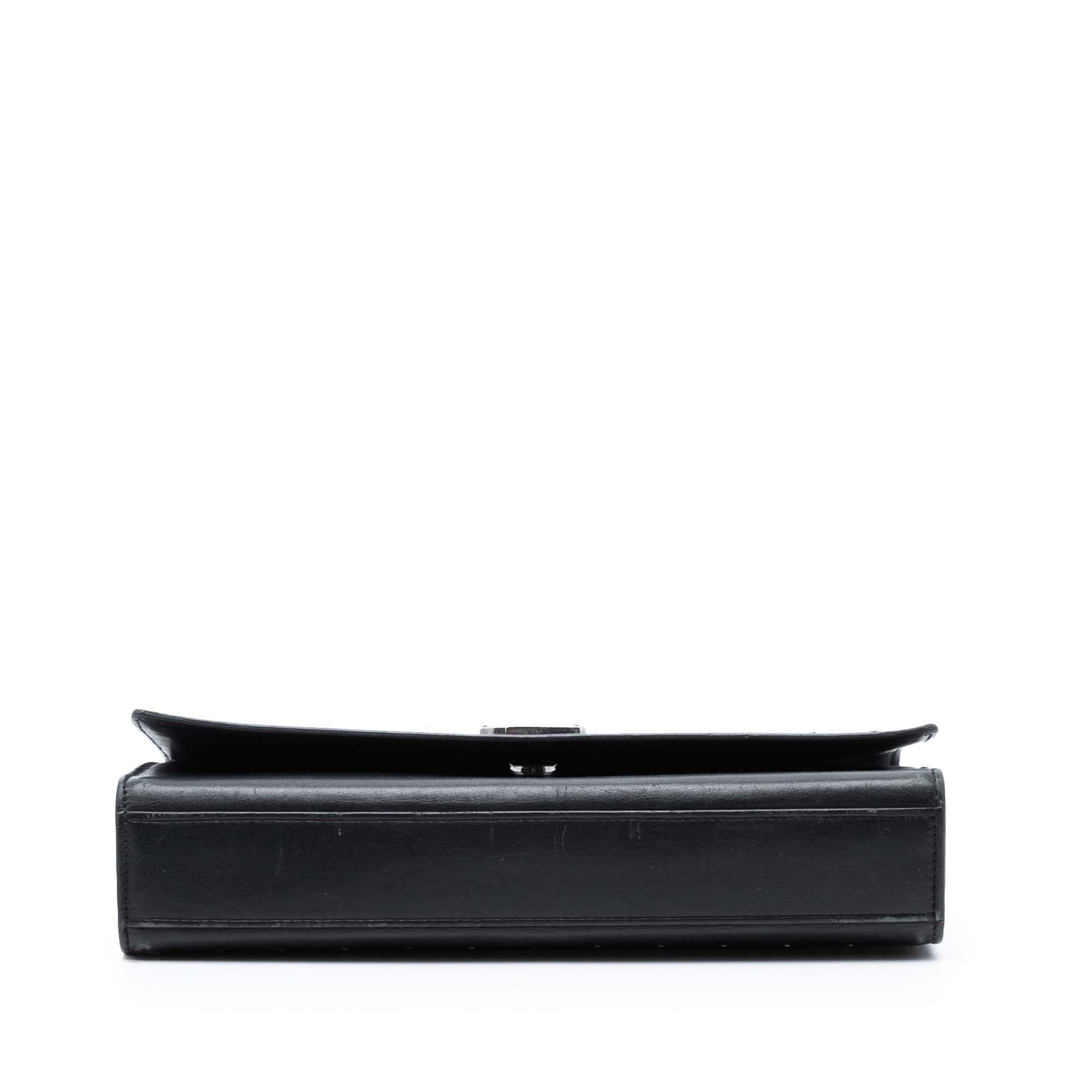 Saint Laurent Medium Leather Studded Monogram Kate Crossbody
