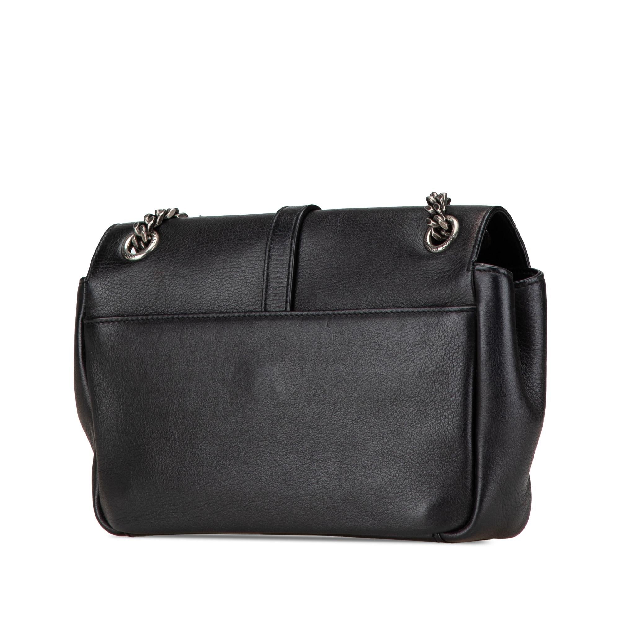 Saint Laurent Medium Monogram Heart Patchwork Chain Wallet