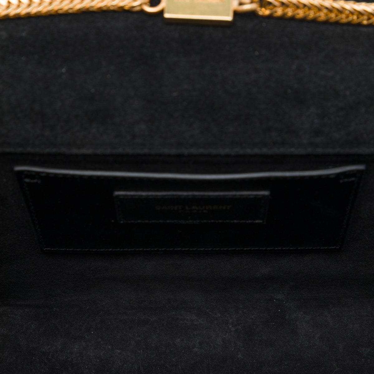 Saint Laurent Medium Patent Classic Monogram Kate Tassel Crossbody
