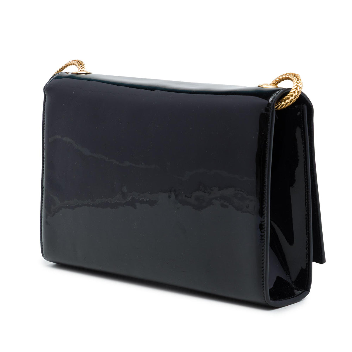 Saint Laurent Medium Patent Classic Monogram Kate Tassel Crossbody