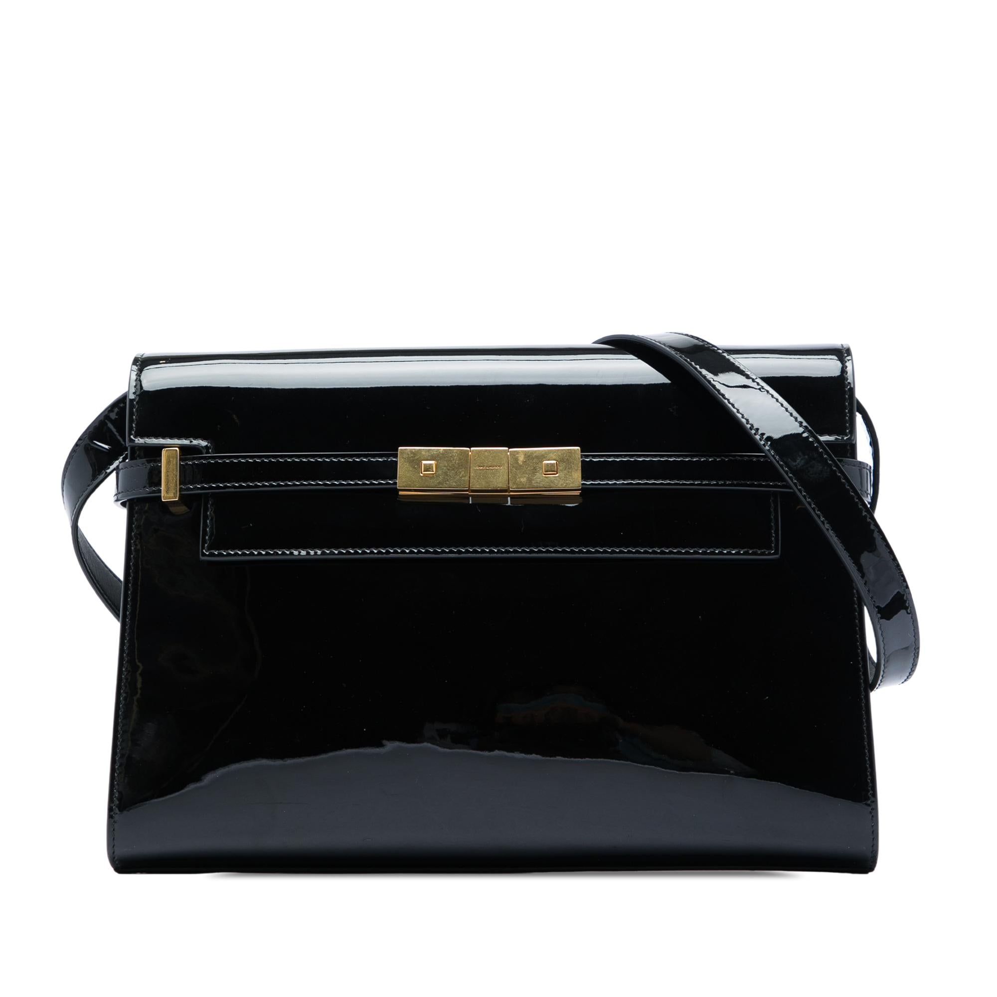 Saint Laurent Medium Patent Manhattan Shoulder Bag