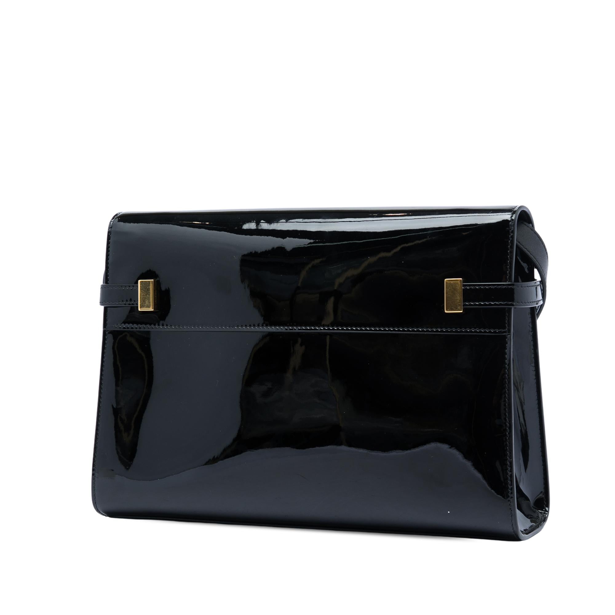 Saint Laurent Medium Patent Manhattan Shoulder Bag