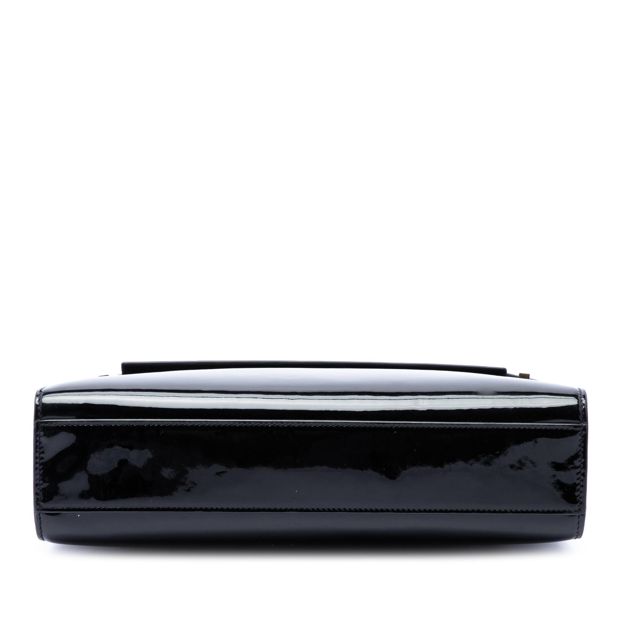 Saint Laurent Medium Patent Manhattan Shoulder Bag