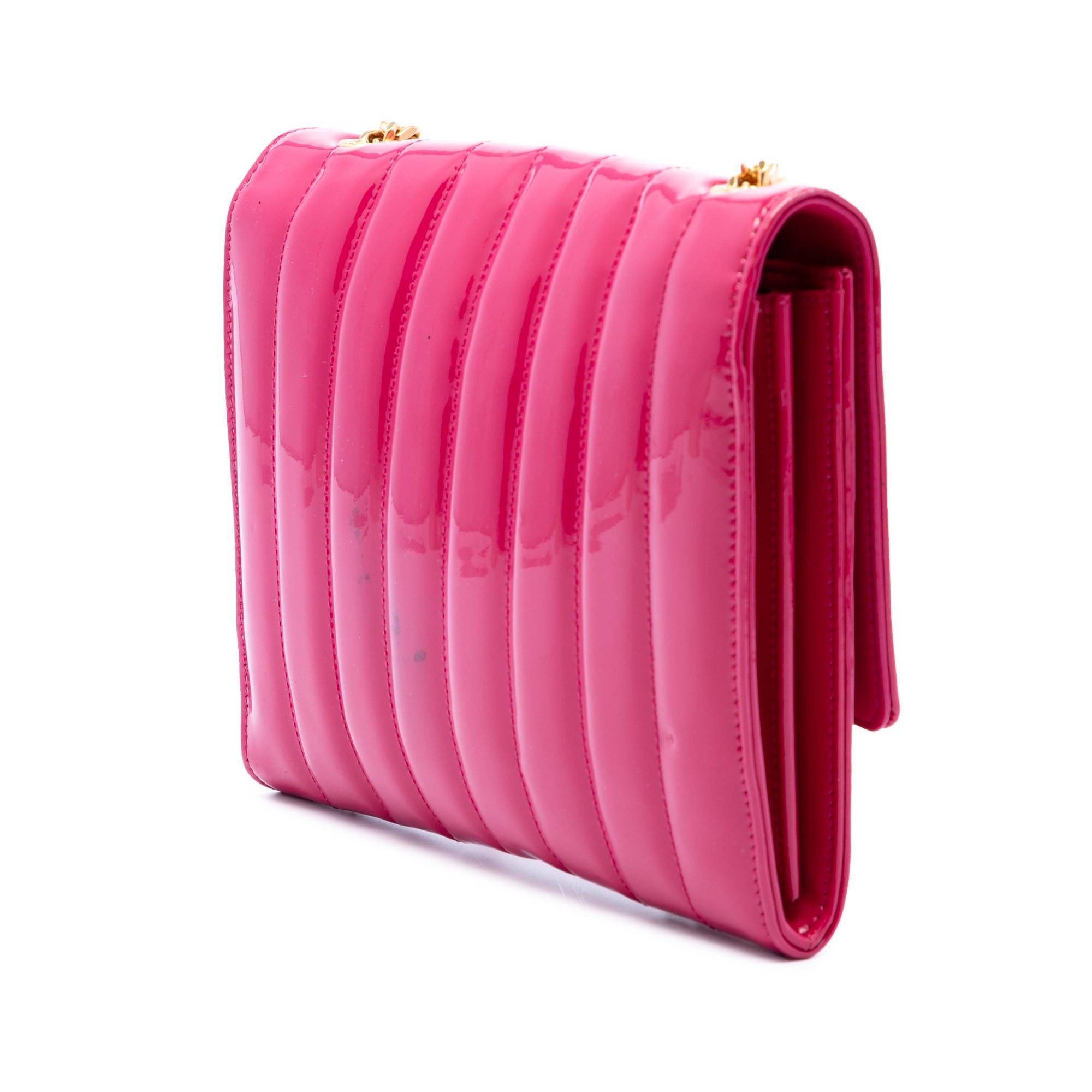 Saint Laurent Medium Patent Vicky Crossbody