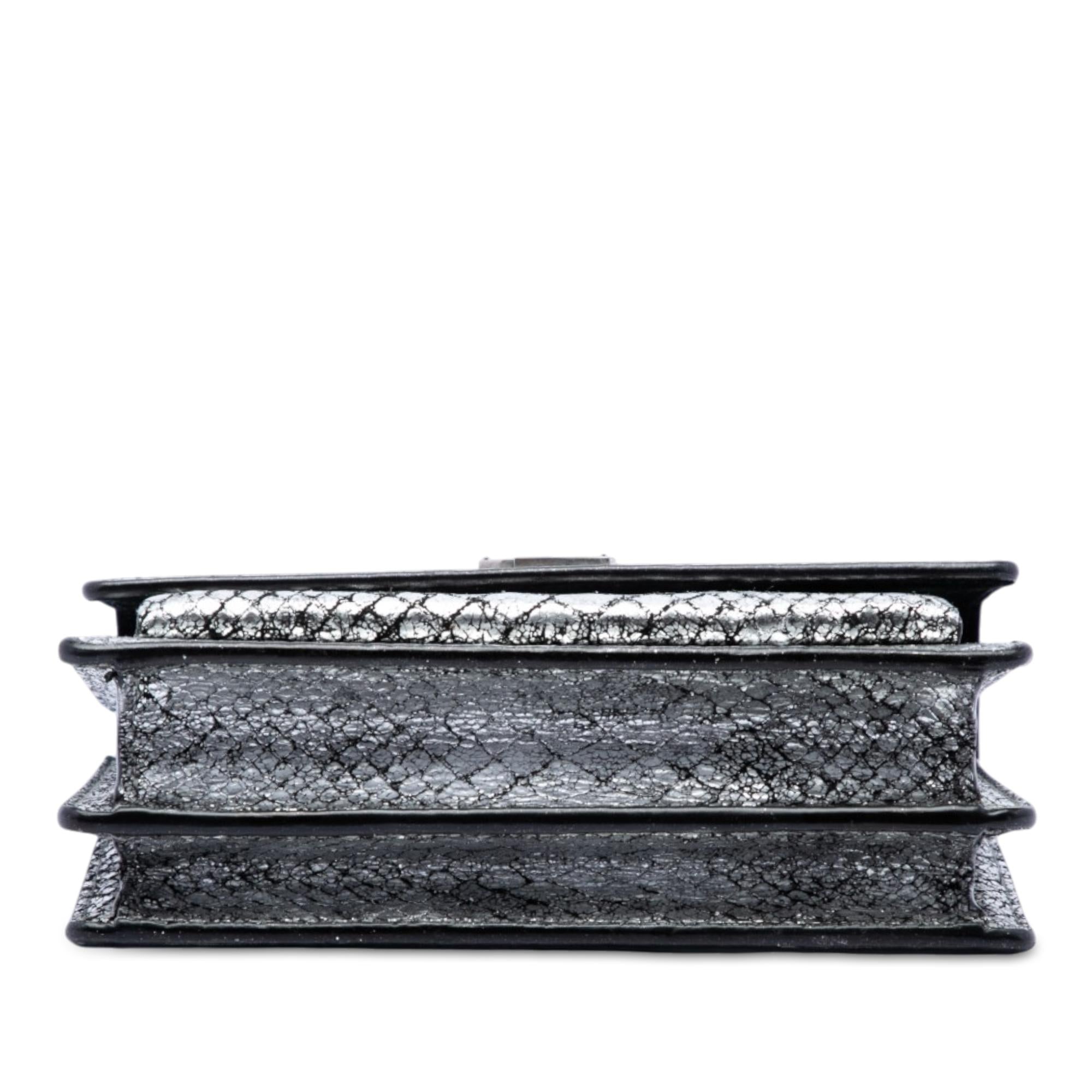 Saint Laurent Medium Python Embossed Leather Monogram Sunset Crossbody