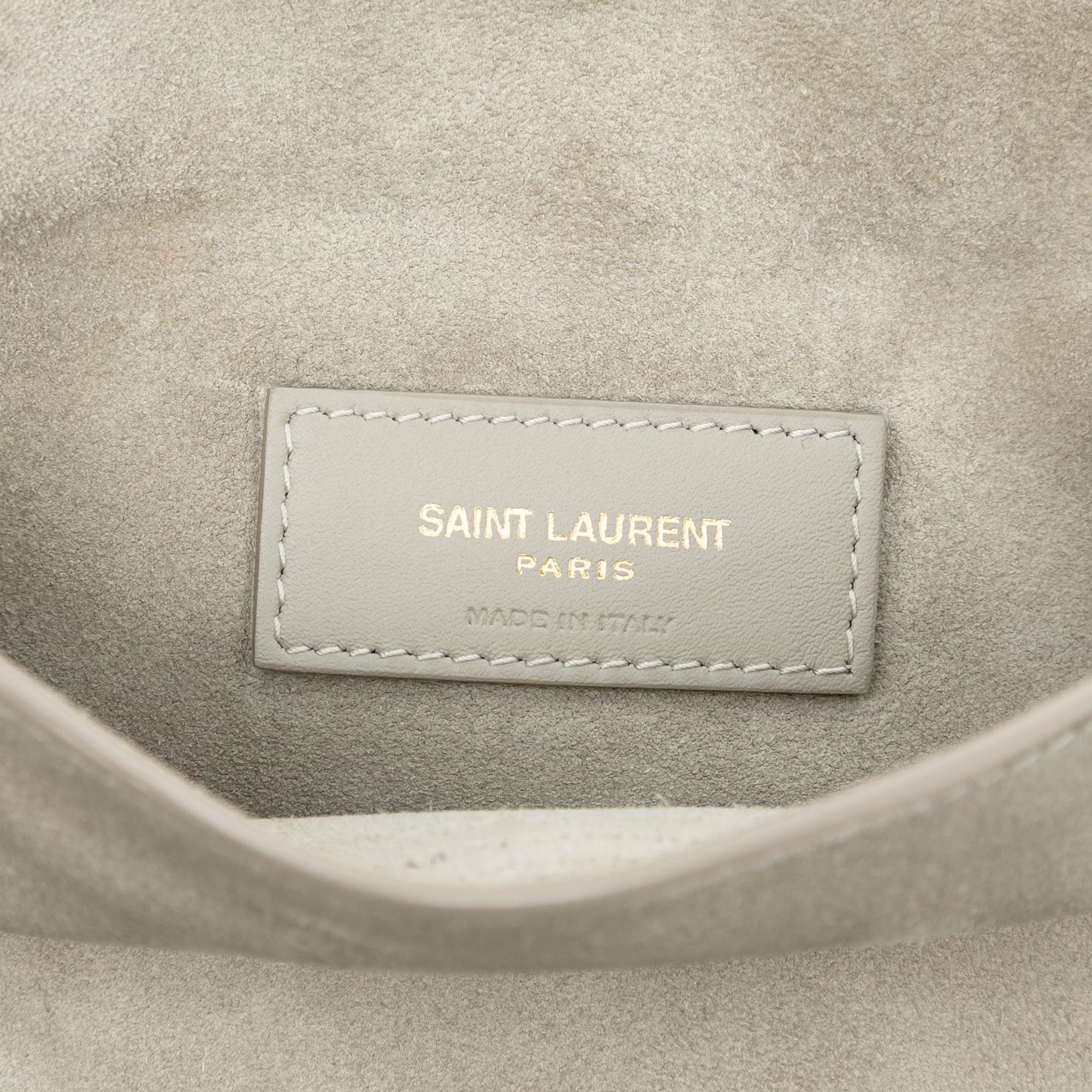 Saint Laurent Medium Shearling Monogram Kate Reversible Shoulder Bag