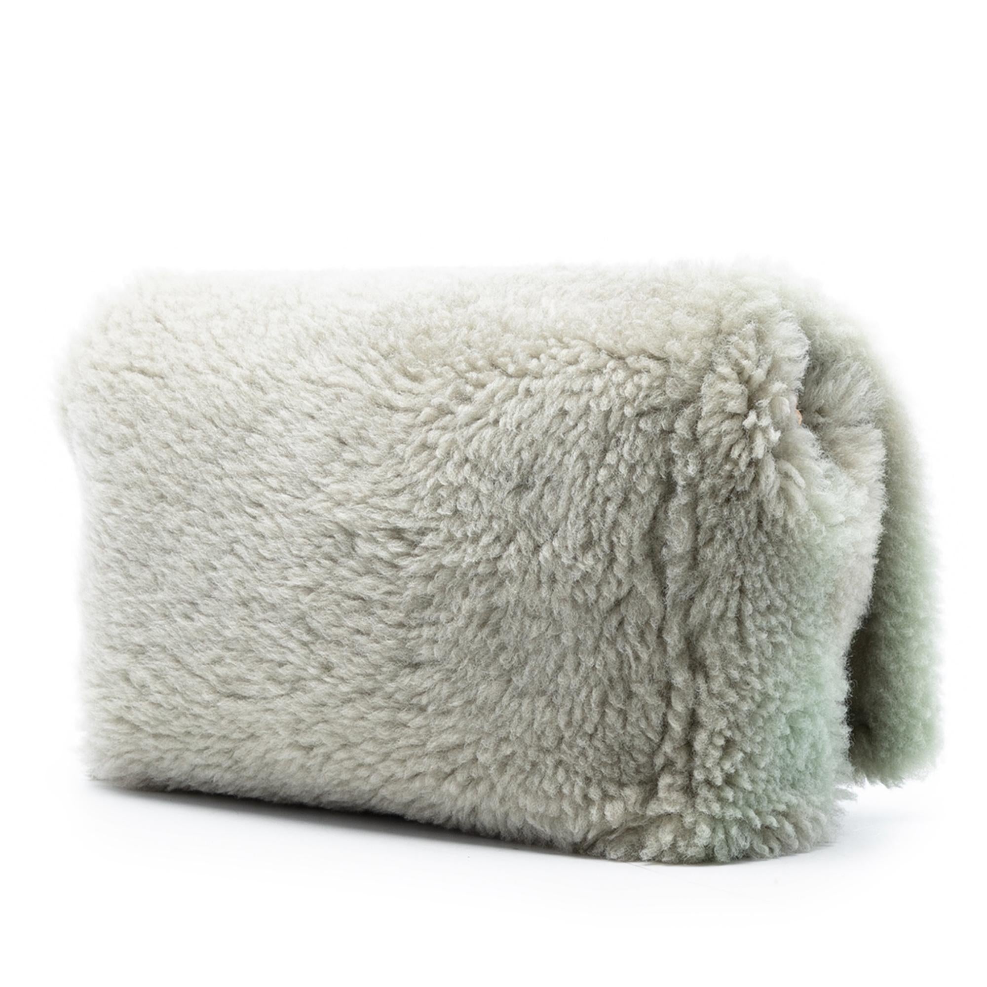 Saint Laurent Medium Shearling Monogram Kate Reversible Shoulder Bag
