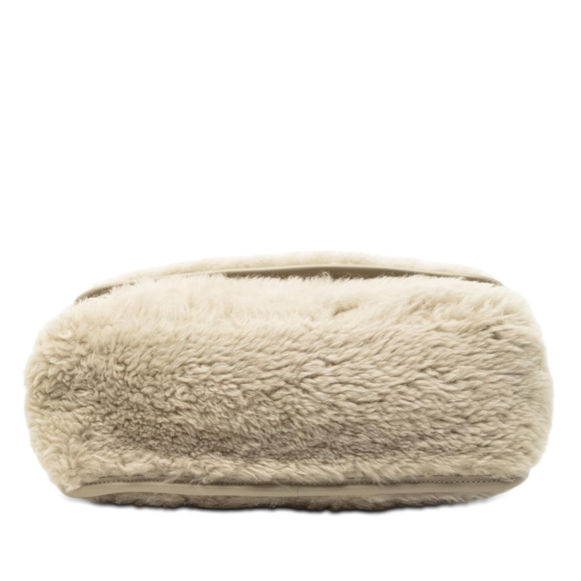Saint Laurent Medium Shearling Niki Shoulder Bag