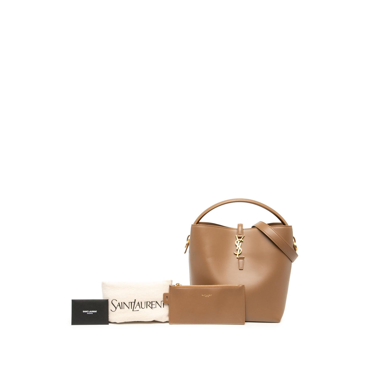 Saint Laurent Medium Shiny Calfskin Le 37 Bucket Bag