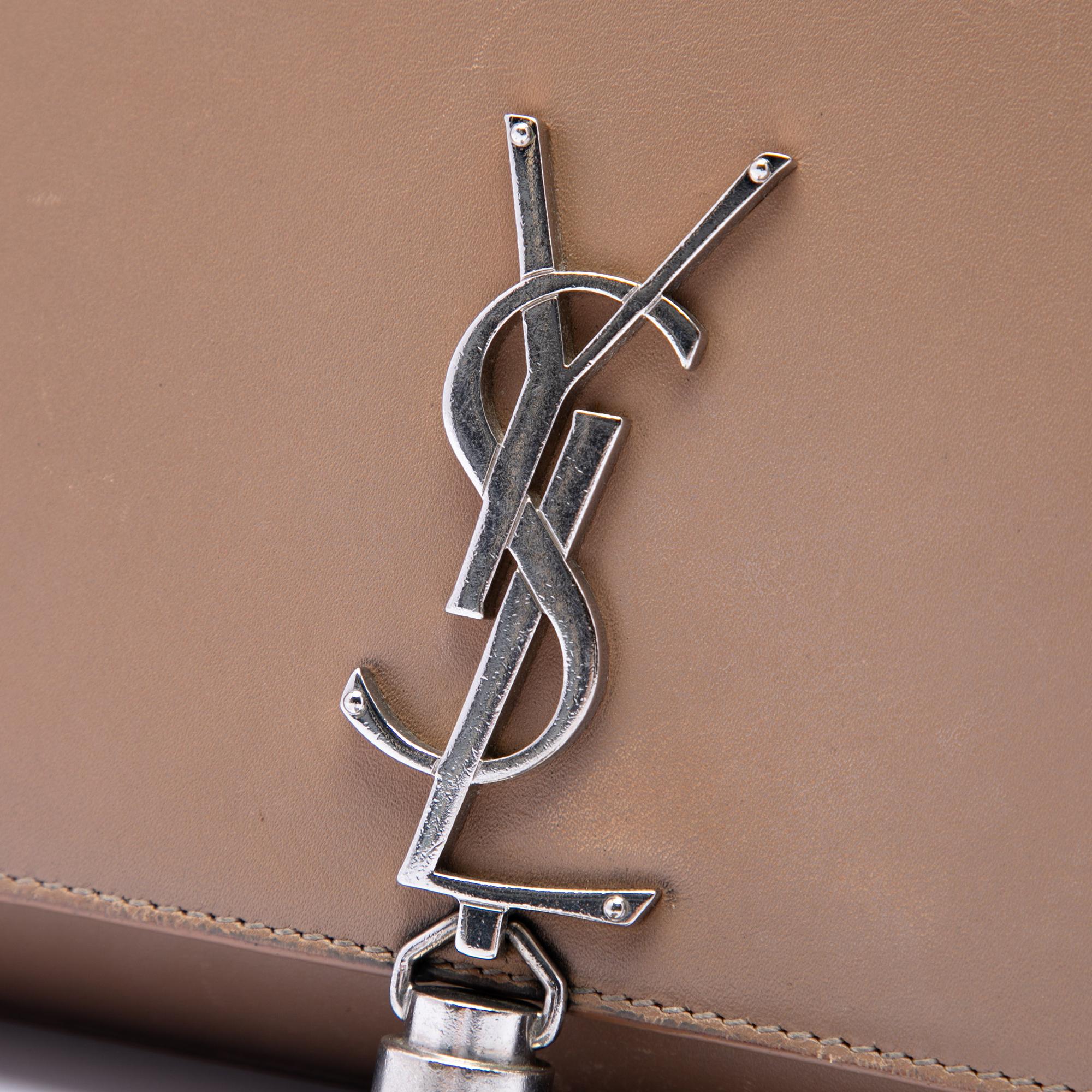 Saint Laurent Medium Smooth Calfskin Classic Monogram Kate Tassel Crossbody
