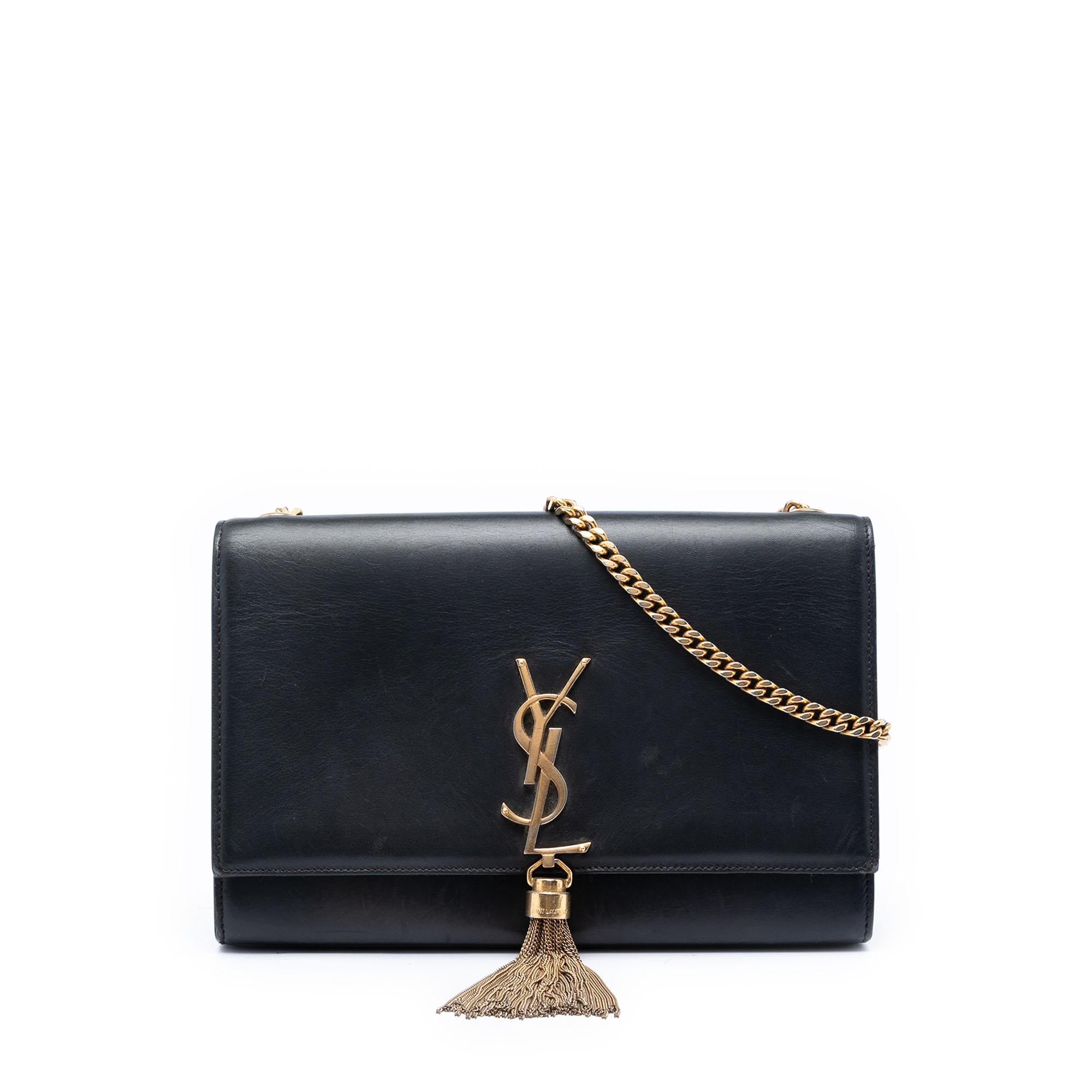 Saint Laurent Medium Smooth Calfskin Classic Monogram Kate Tassel Crossbody