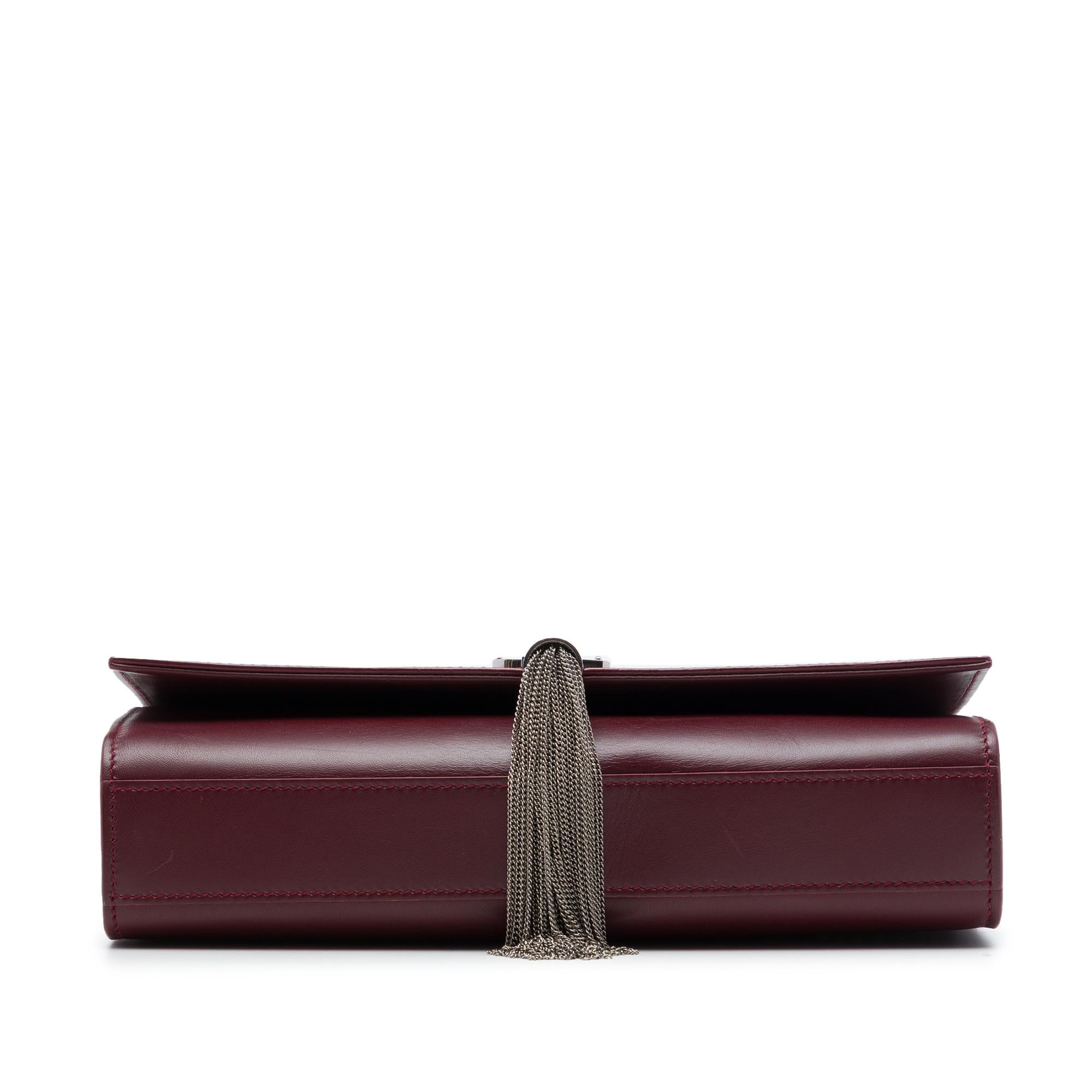 Saint Laurent Medium Smooth Calfskin Classic Monogram Kate Tassel Crossbody