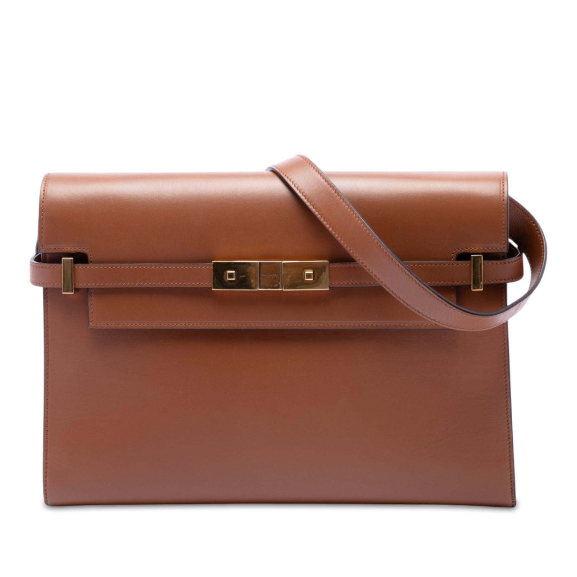 Saint Laurent Medium Smooth Calfskin Manhattan Shoulder Bag
