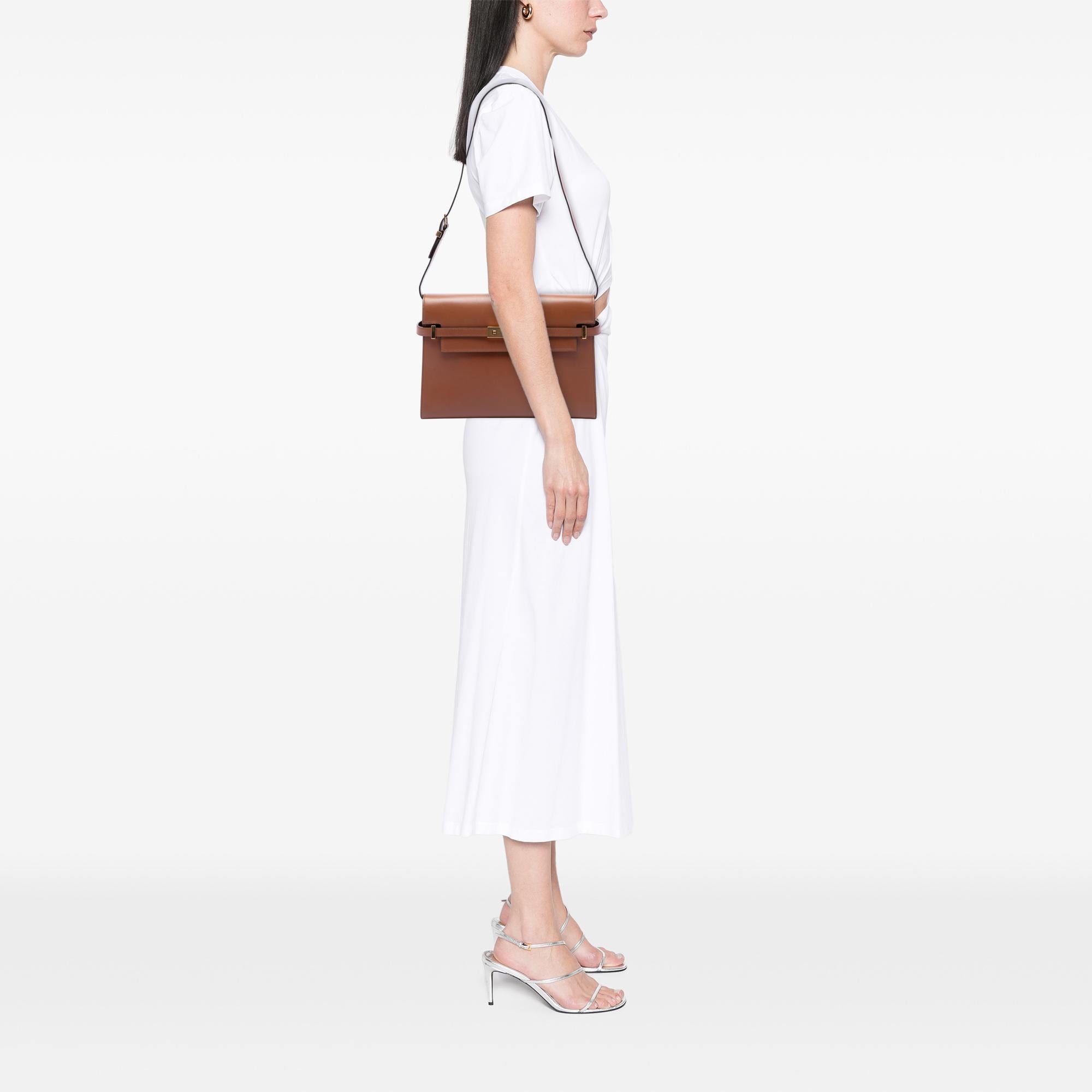 Saint Laurent Medium Smooth Calfskin Manhattan Shoulder Bag