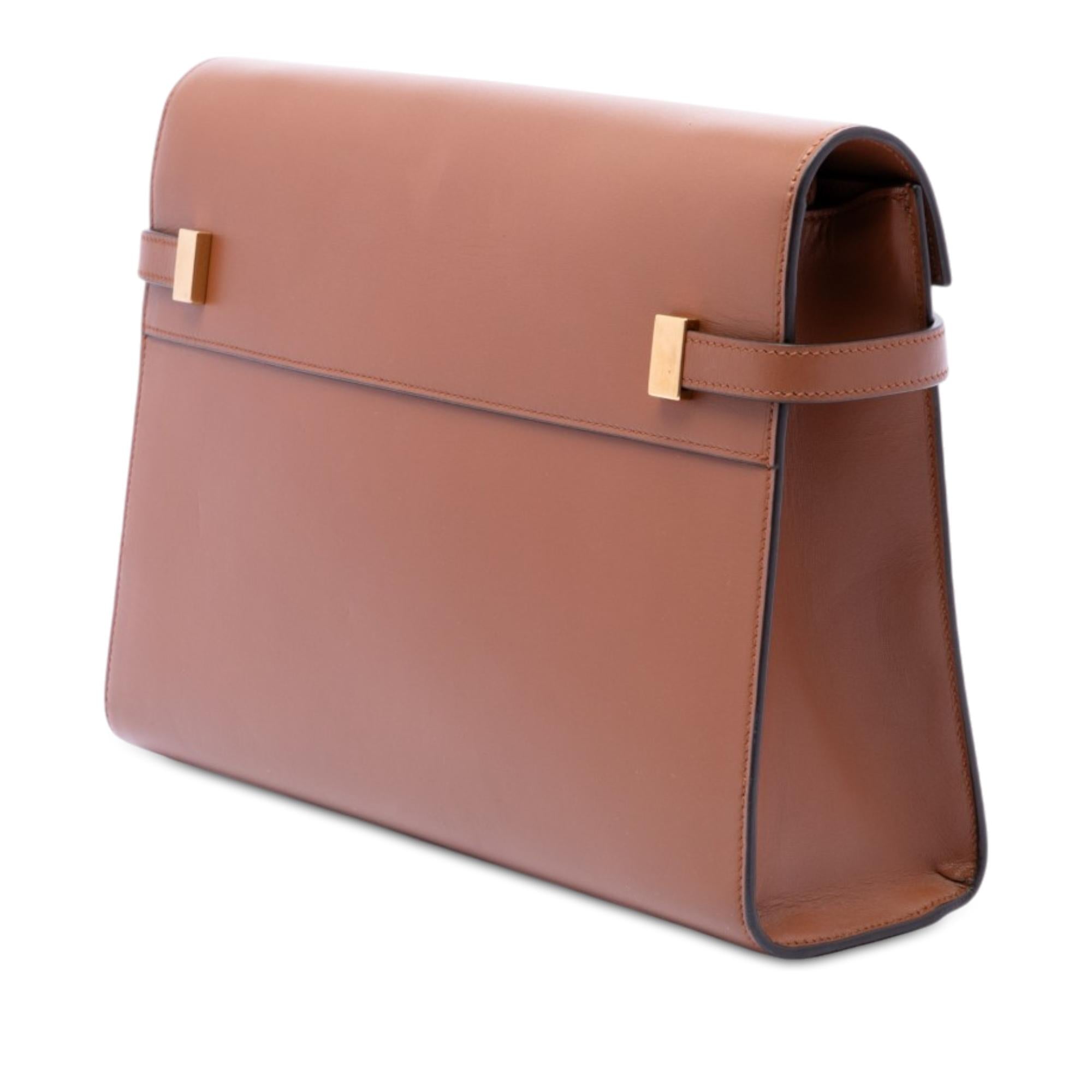 Saint Laurent Medium Smooth Calfskin Manhattan Shoulder Bag