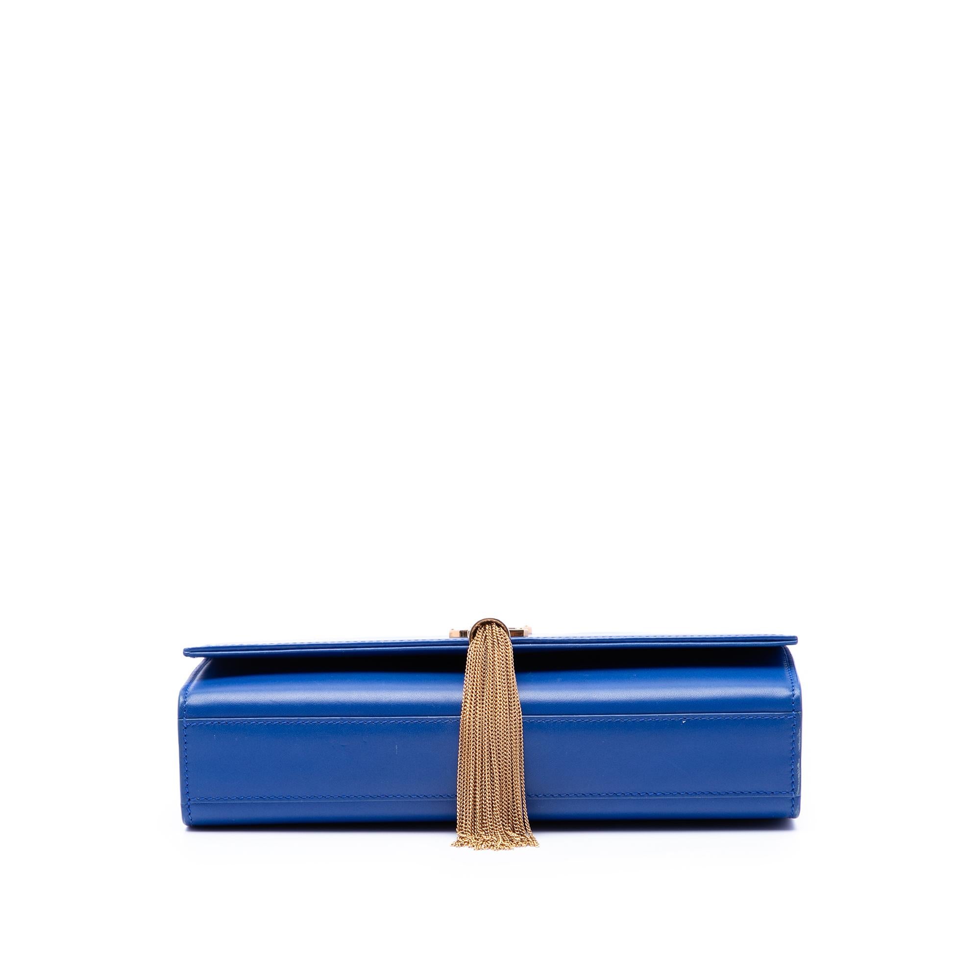 Saint Laurent Medium Smooth Calfskin Monogram Kate Tassel Crossbody