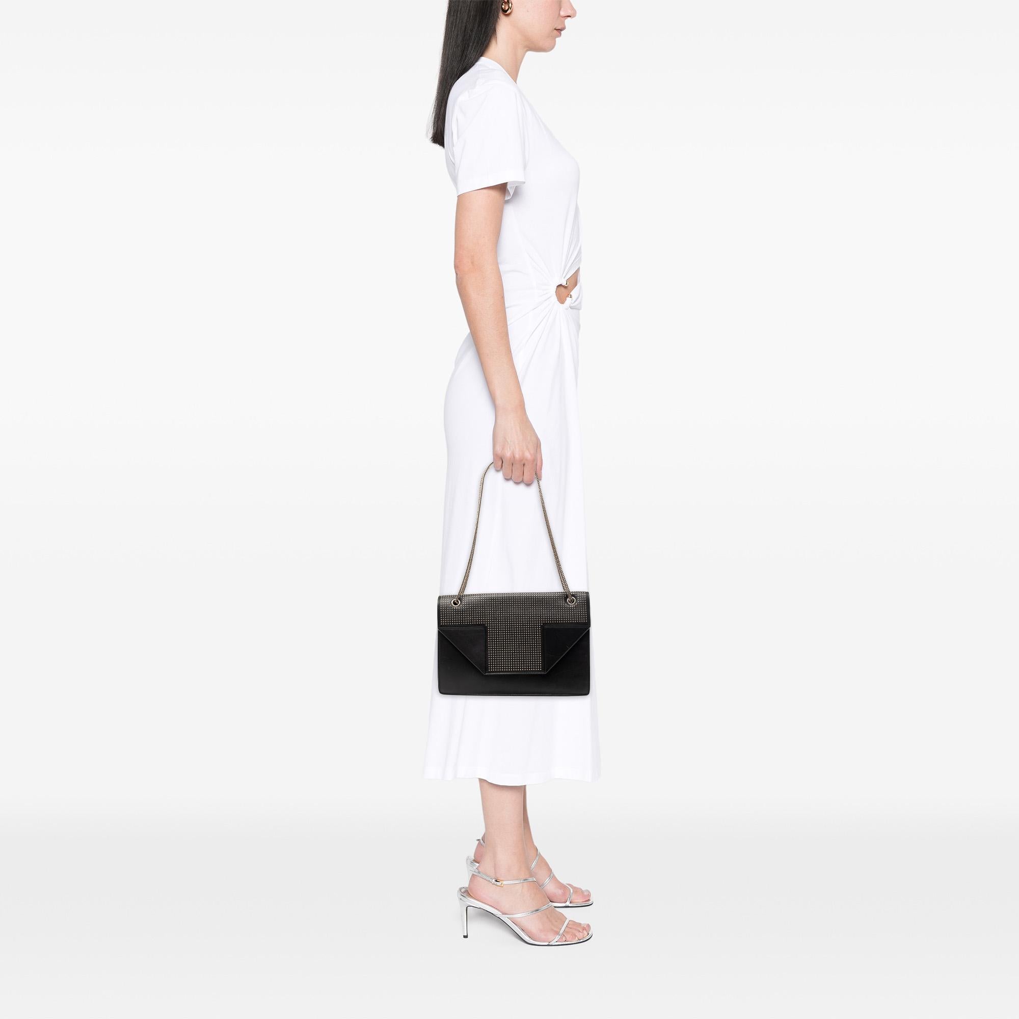 Saint Laurent Medium Studded Leather Betty Shoulder Bag