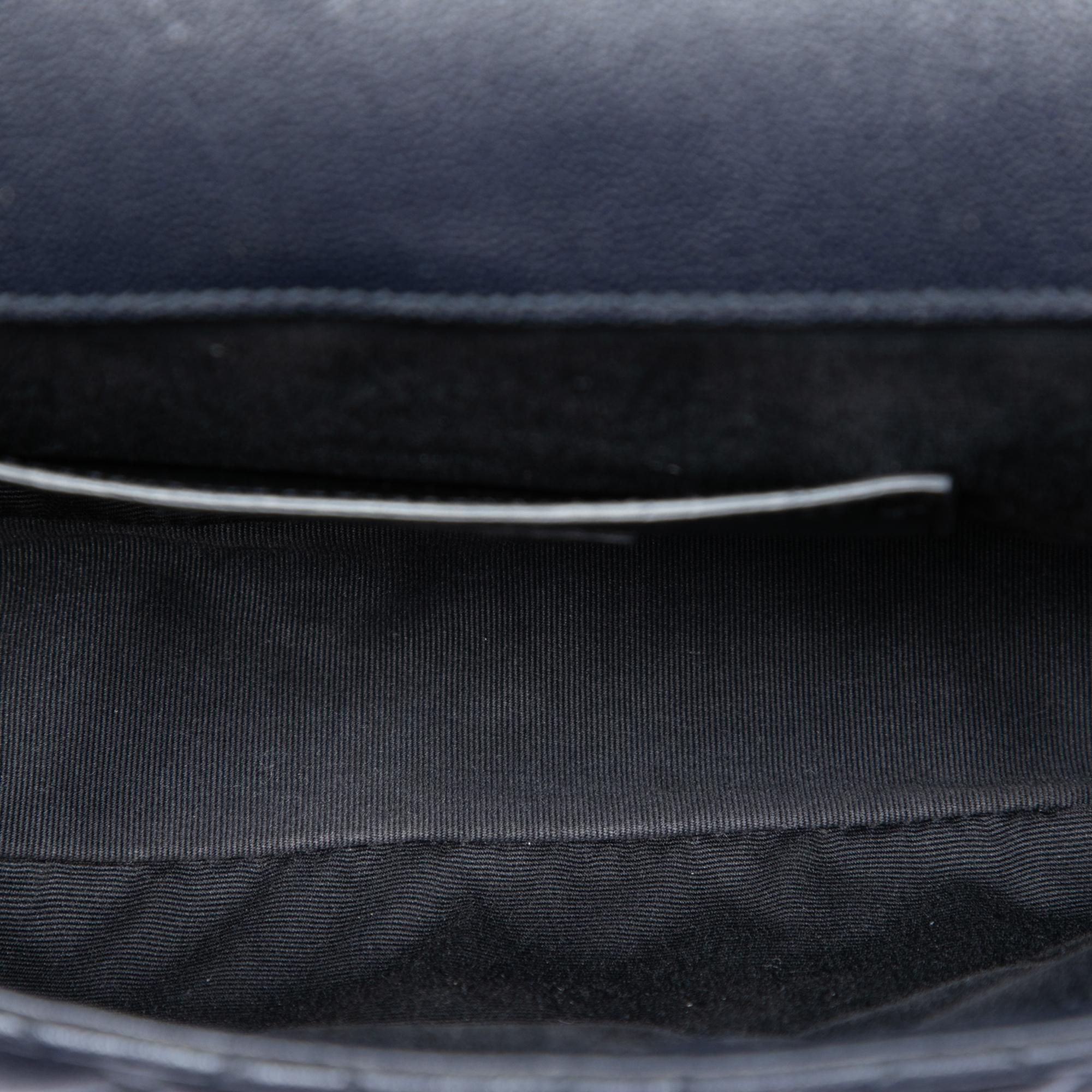 Saint Laurent Medium Triquilt Tricolor Sheepskin Monogram College Bag