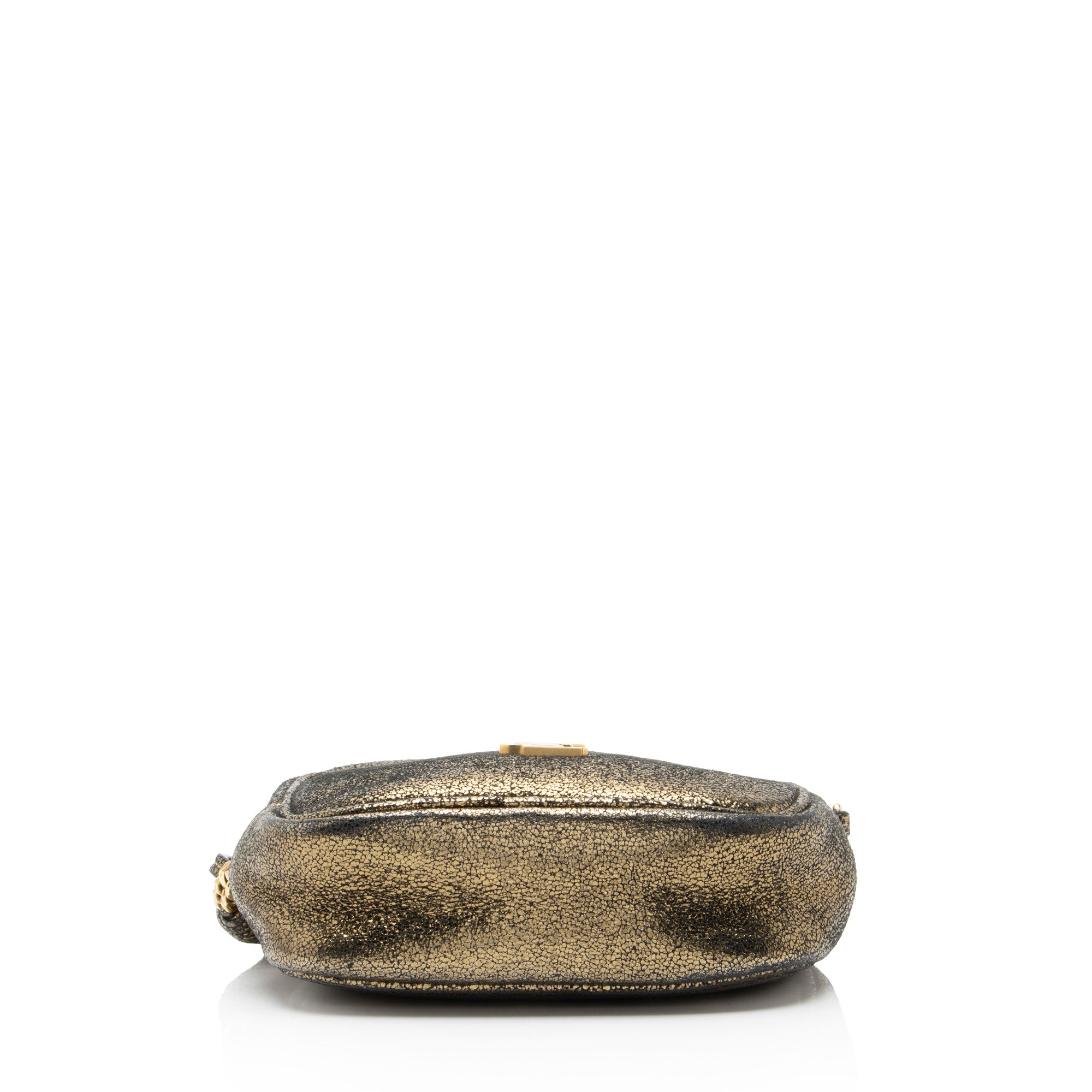 Saint Laurent Metallic Leather Blogger Bag