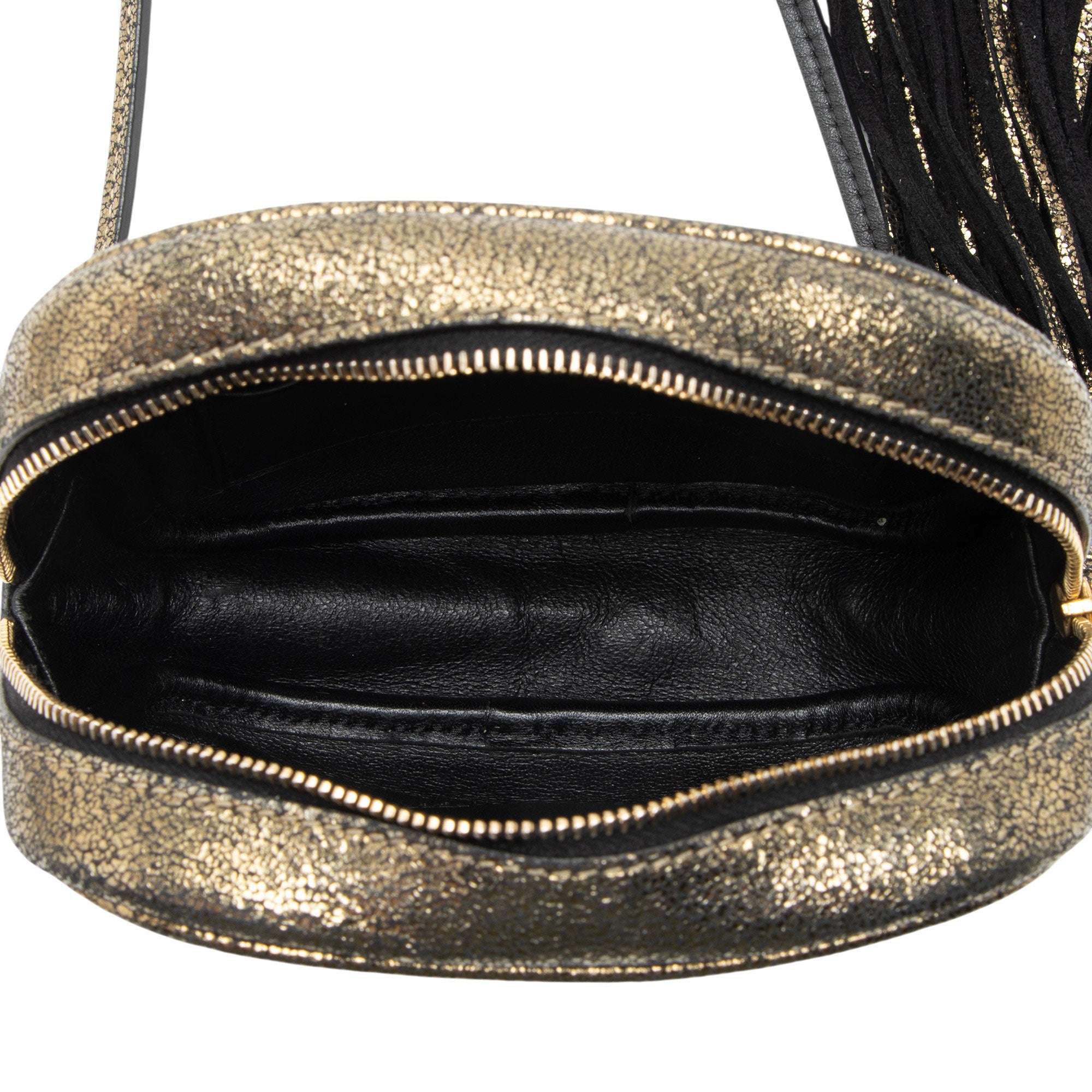 Saint Laurent Metallic Leather Blogger Bag