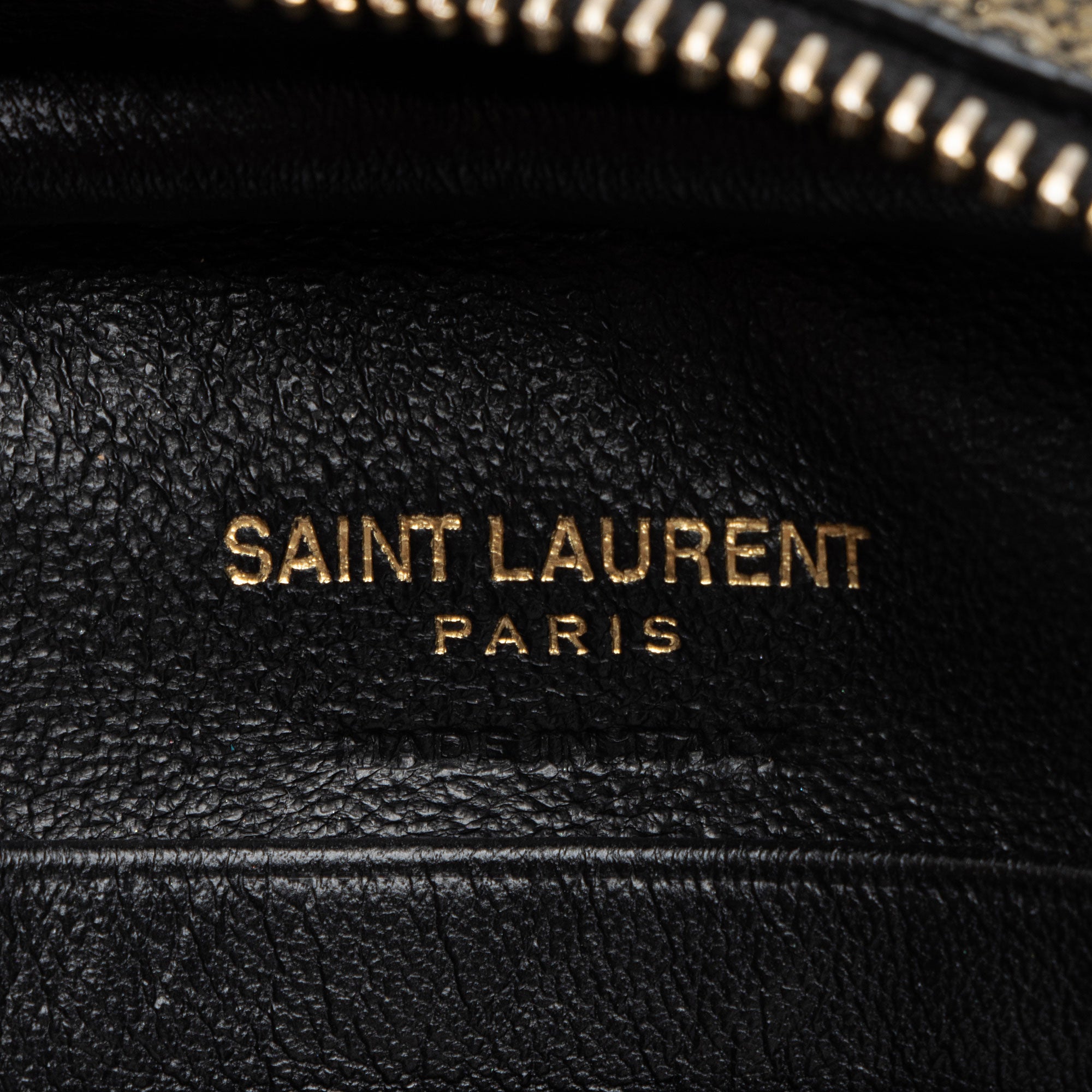 Saint Laurent Metallic Leather Blogger Bag