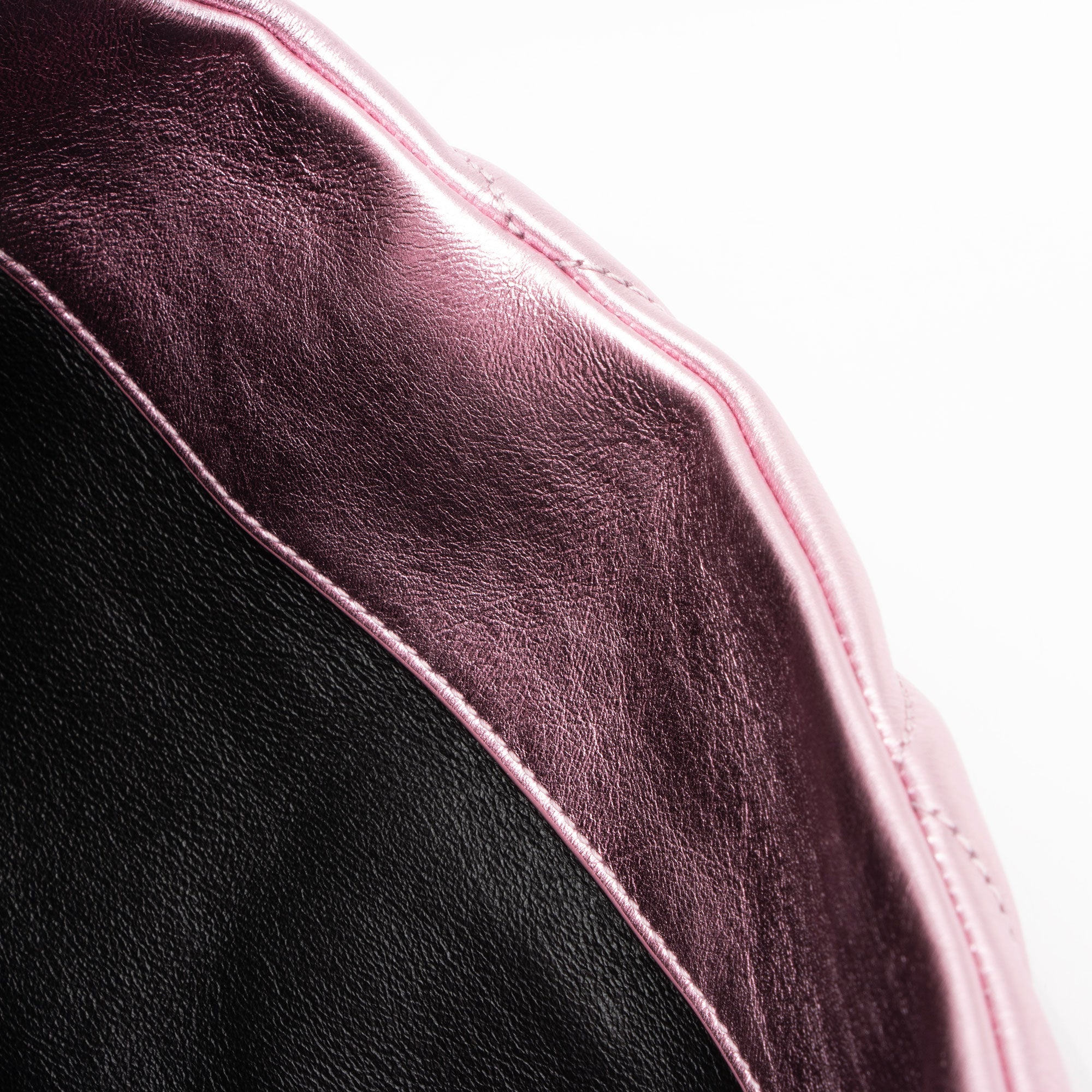 Saint Laurent Metallic Quilted Lambskin Puffer Sade Clutch (SHF-dsF7Ye)