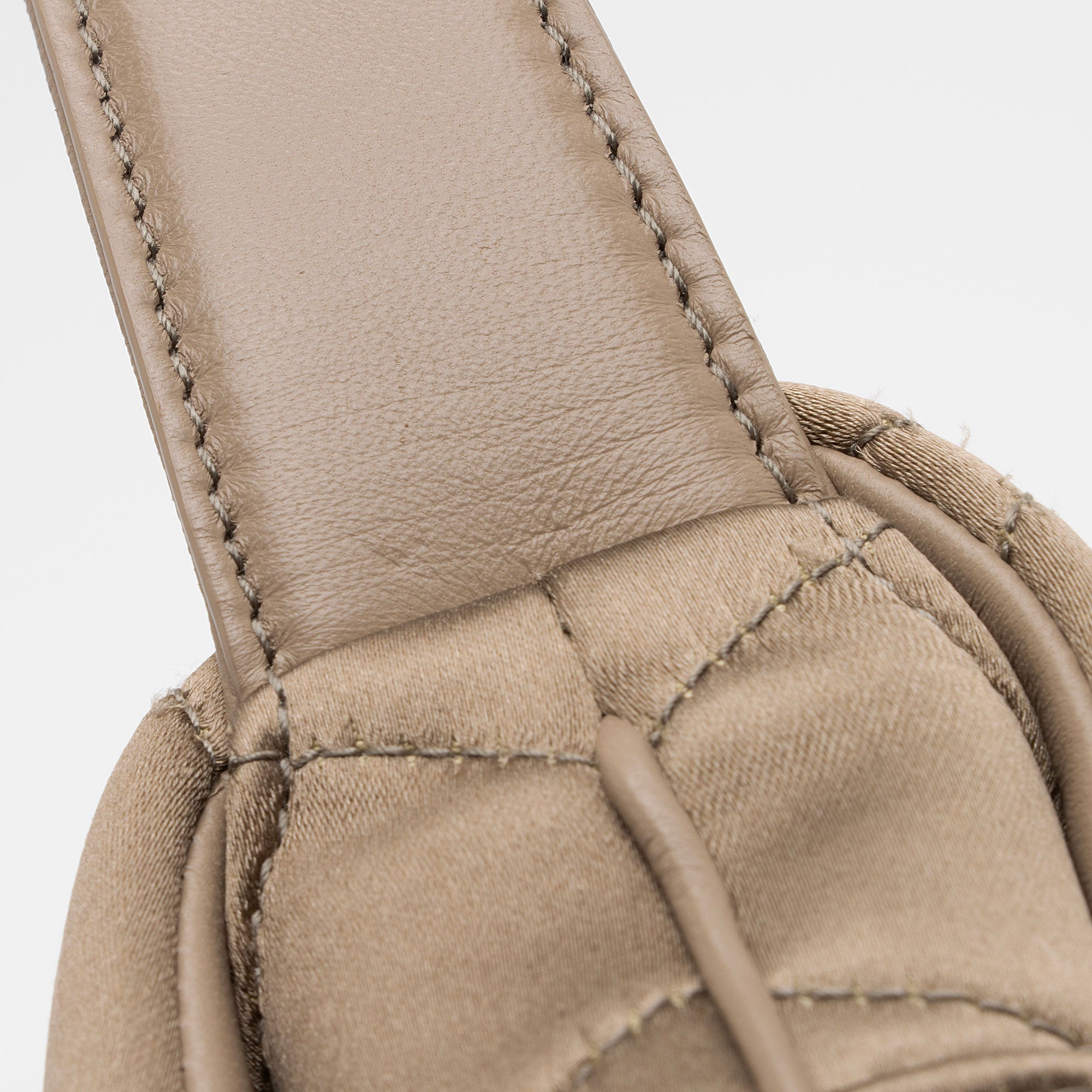 Saint Laurent Metallic Quilted Satin Monogram Le 57 Hobo
