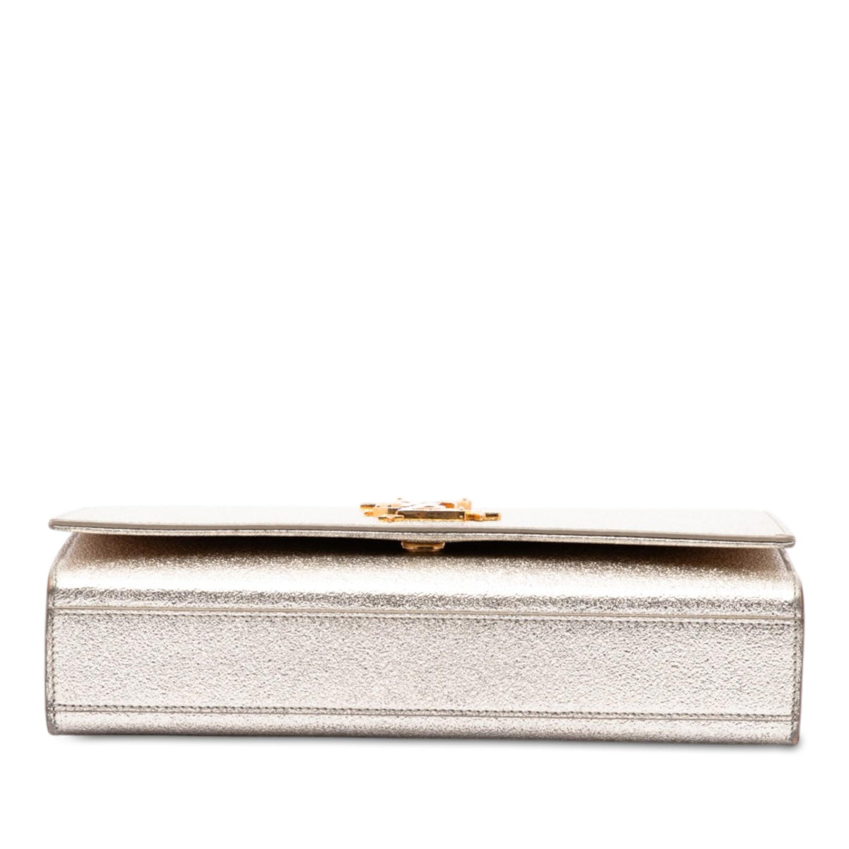 Saint Laurent Metallic Textured Calfskin Star Monogram Kate Crossbody