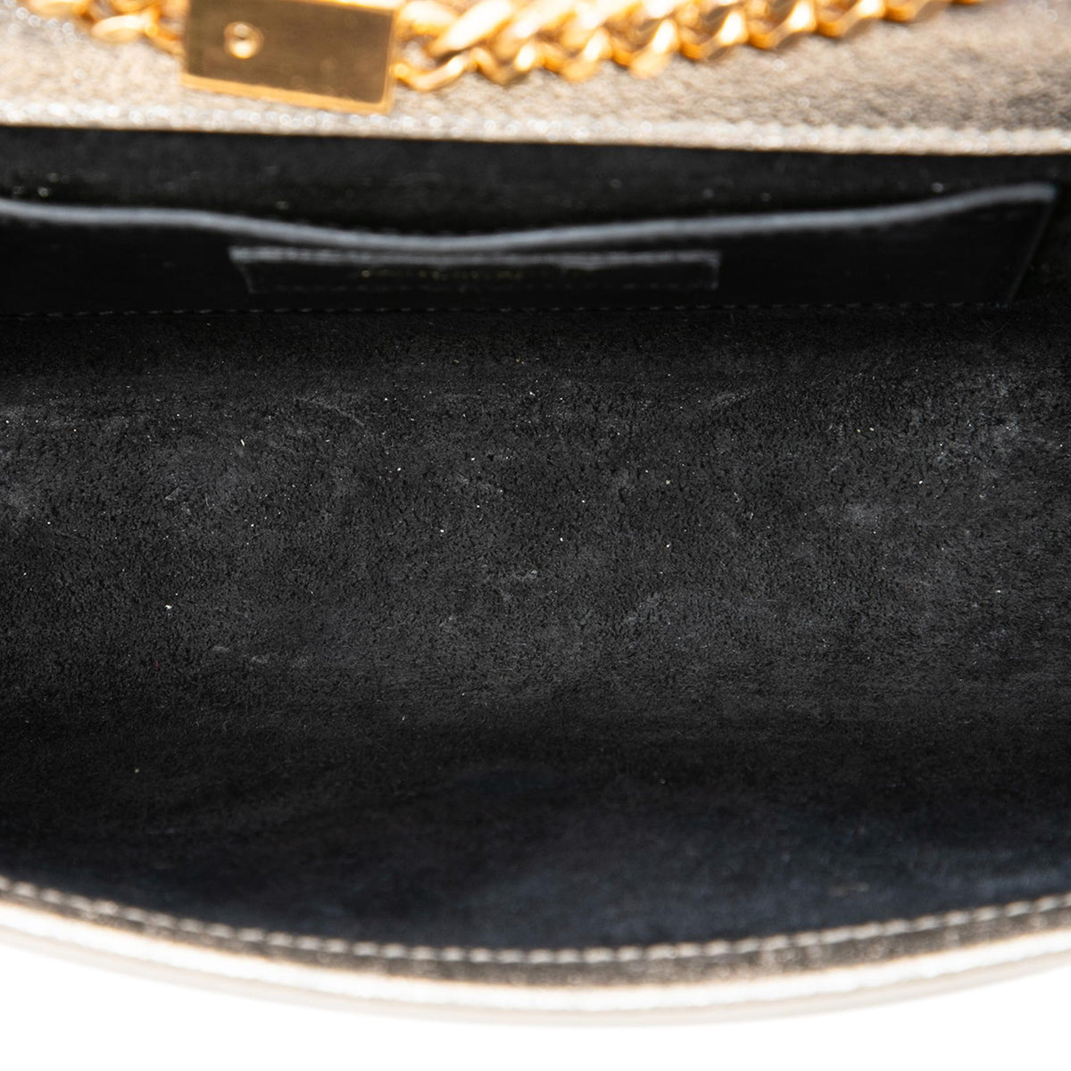 Saint Laurent Metallic Textured Calfskin Star Monogram Kate Crossbody