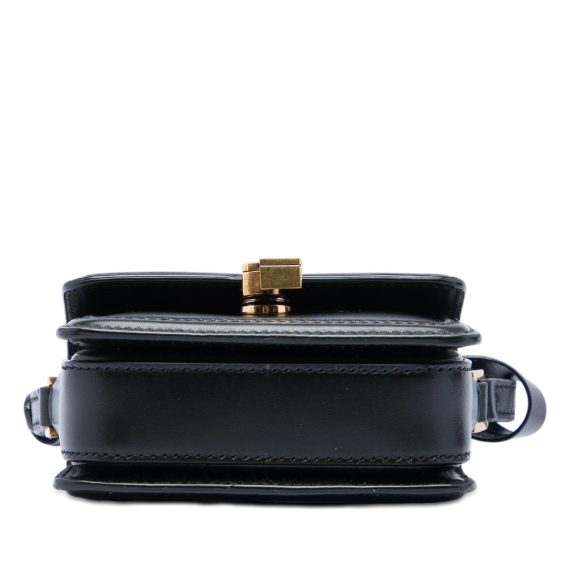 Saint Laurent Micro Calfskin Solferino Satchel In Box