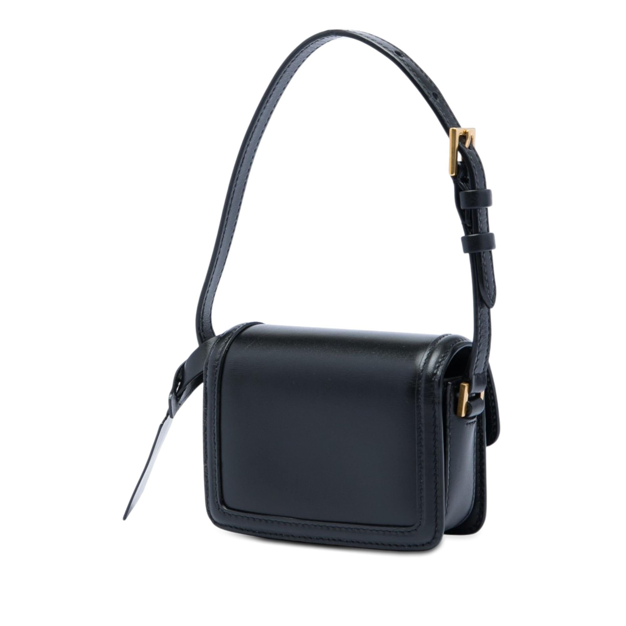 Saint Laurent Micro Calfskin Solferino Satchel In Box