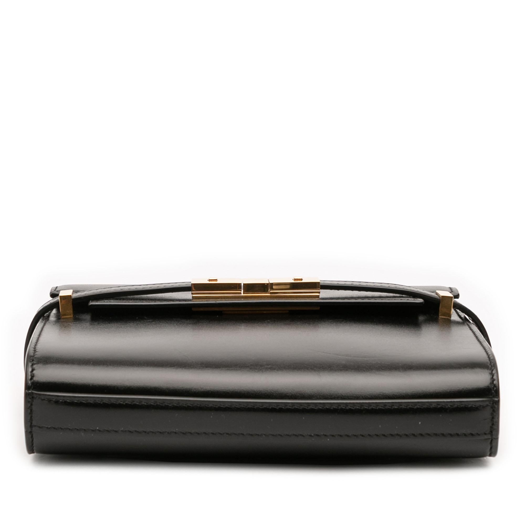 Saint Laurent Mini Box Calfskin Manhattan Shoulder Bag