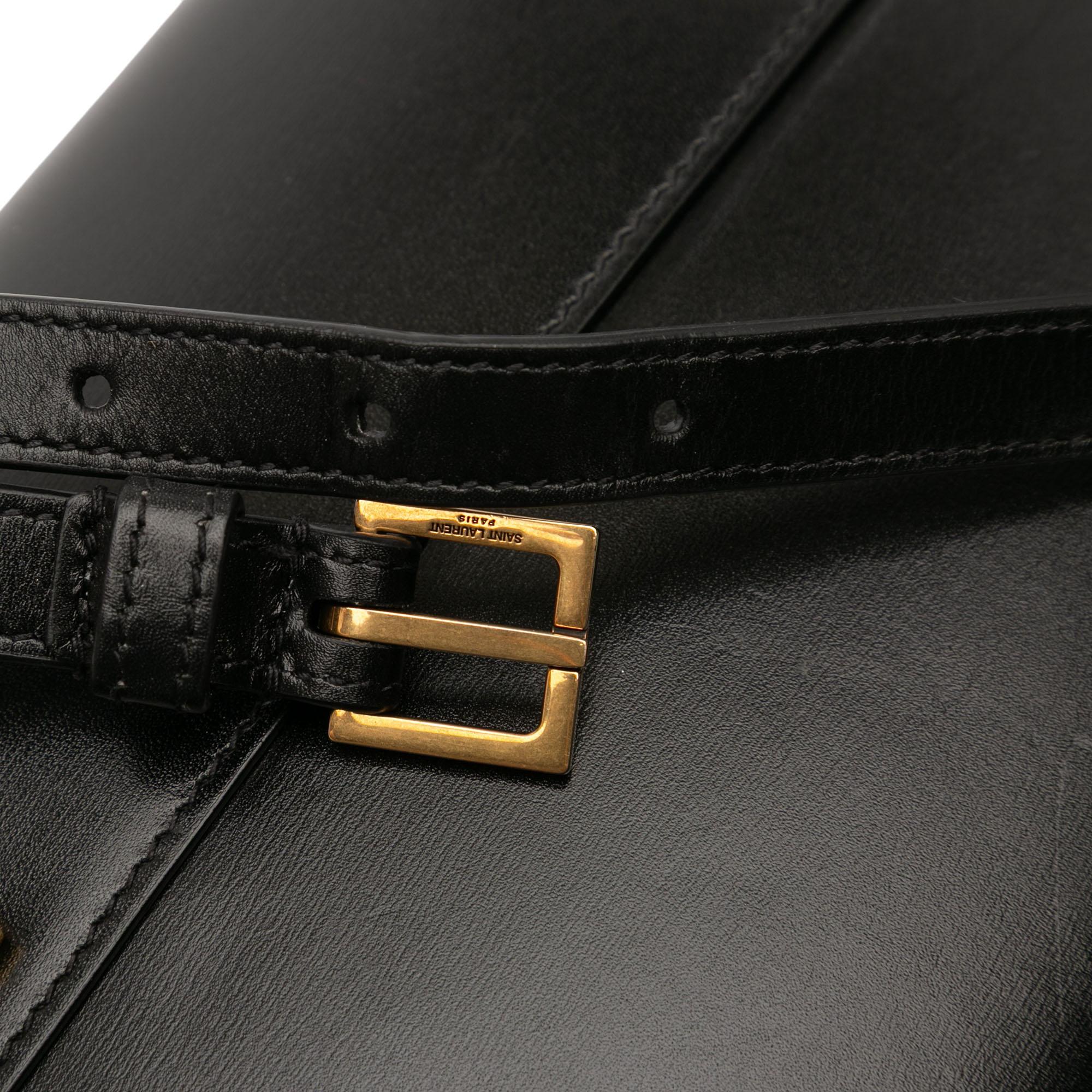 Saint Laurent Mini Box Calfskin Manhattan Shoulder Bag