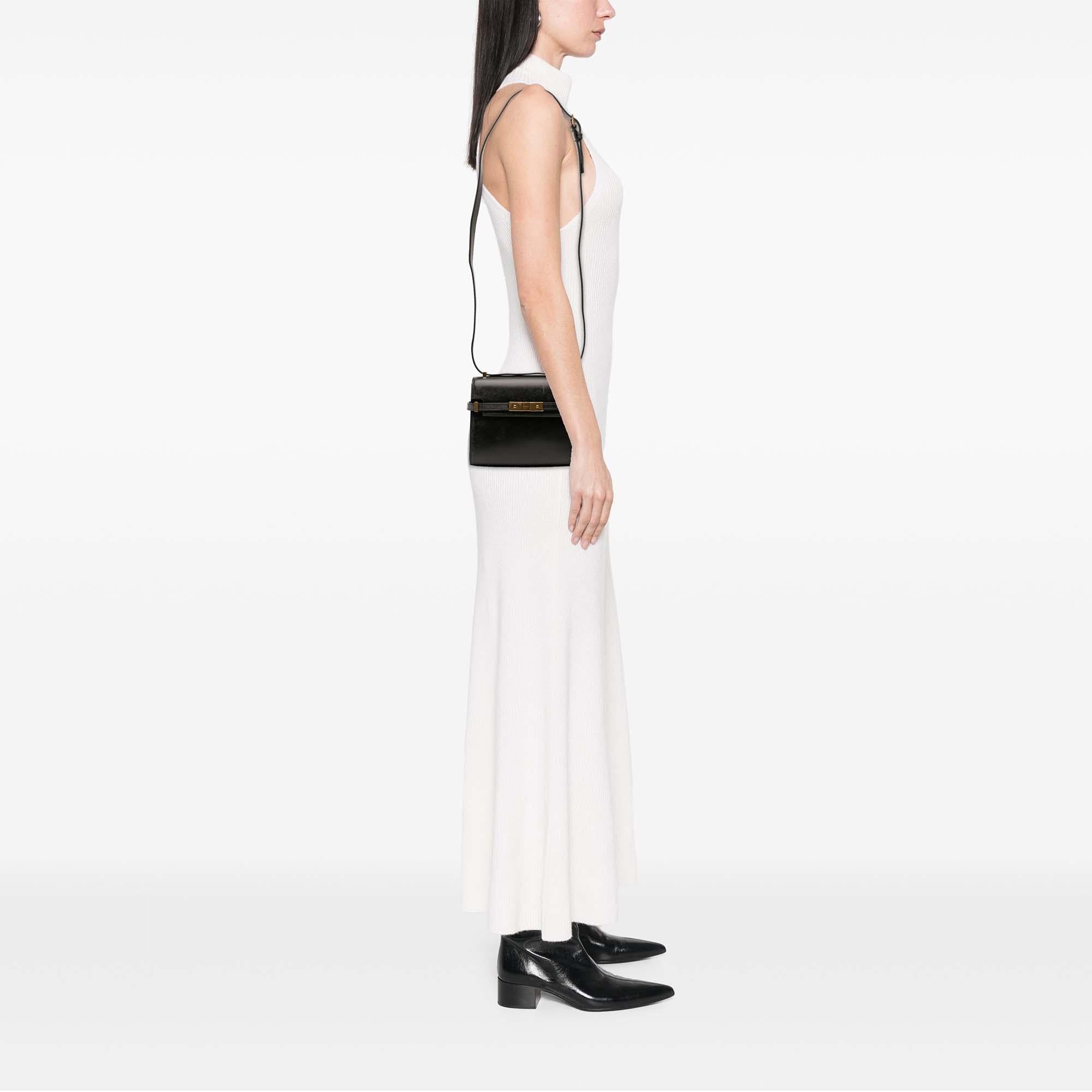 Saint Laurent Mini Box Calfskin Manhattan Shoulder Bag