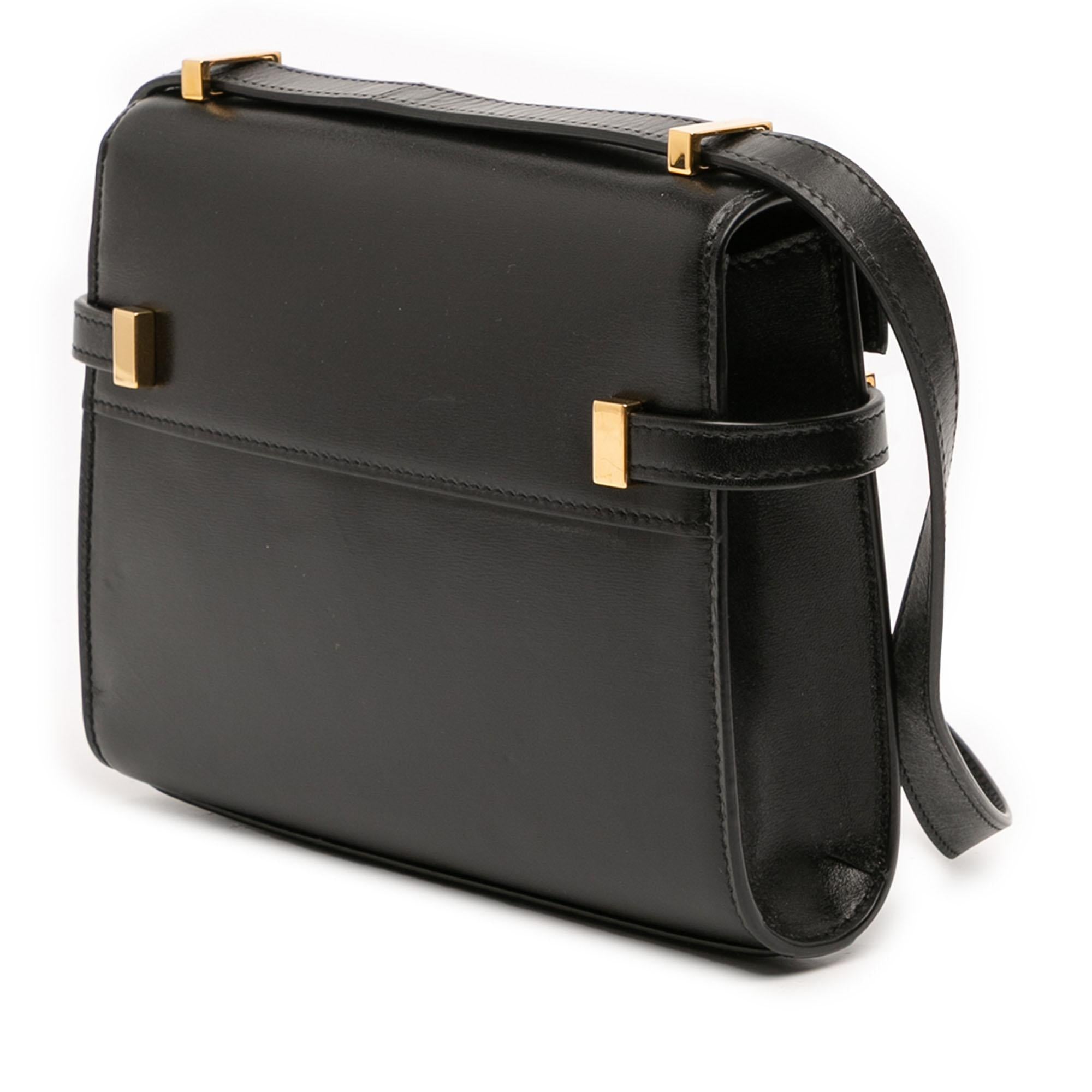 Saint Laurent Mini Box Calfskin Manhattan Shoulder Bag