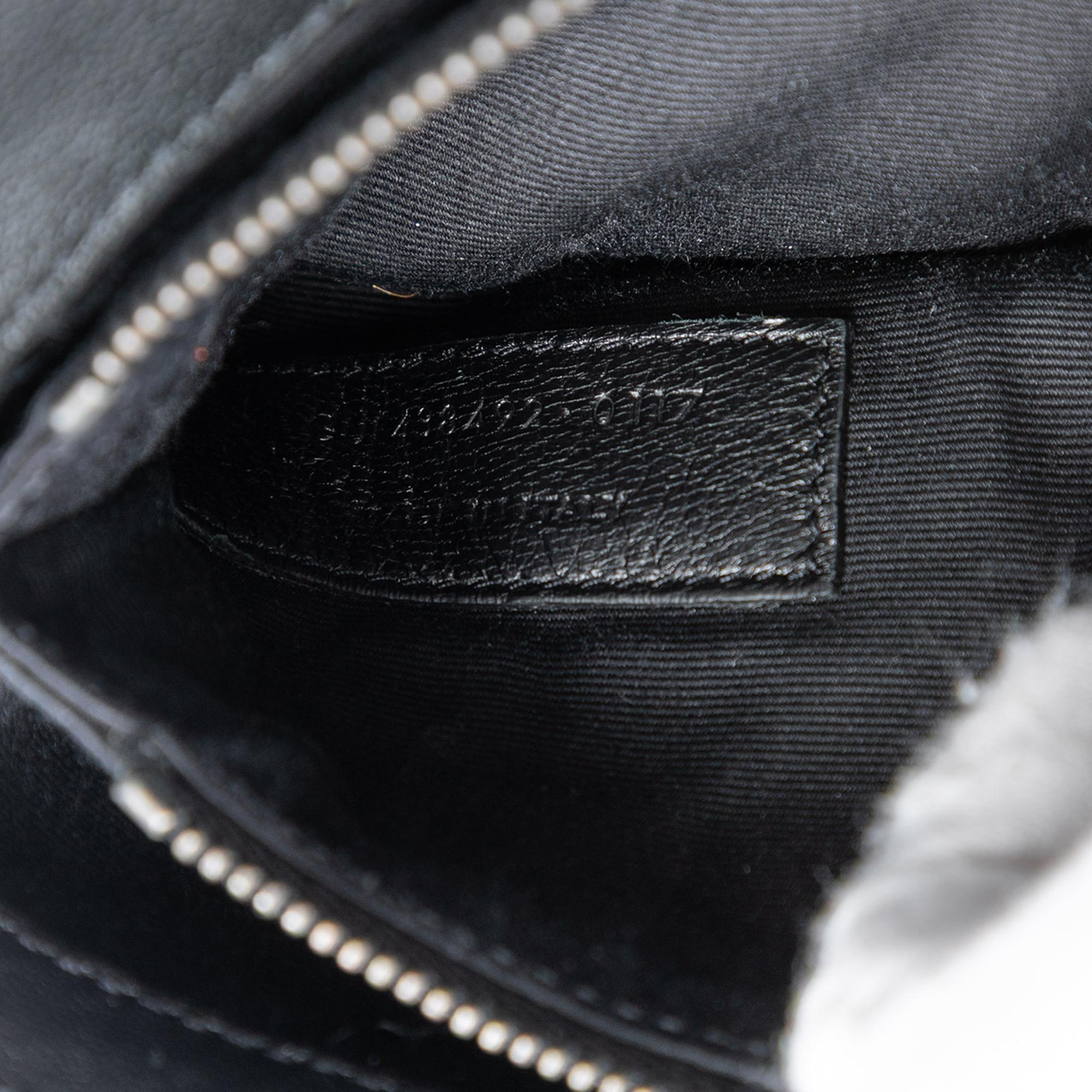 Saint Laurent Mini Chevron Sheepskin Monogram College Satchel