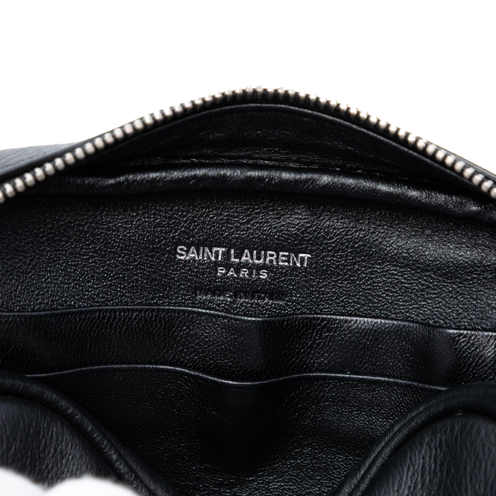 Saint Laurent Mini Embroidered Nappa Love Blogger Camera Bag