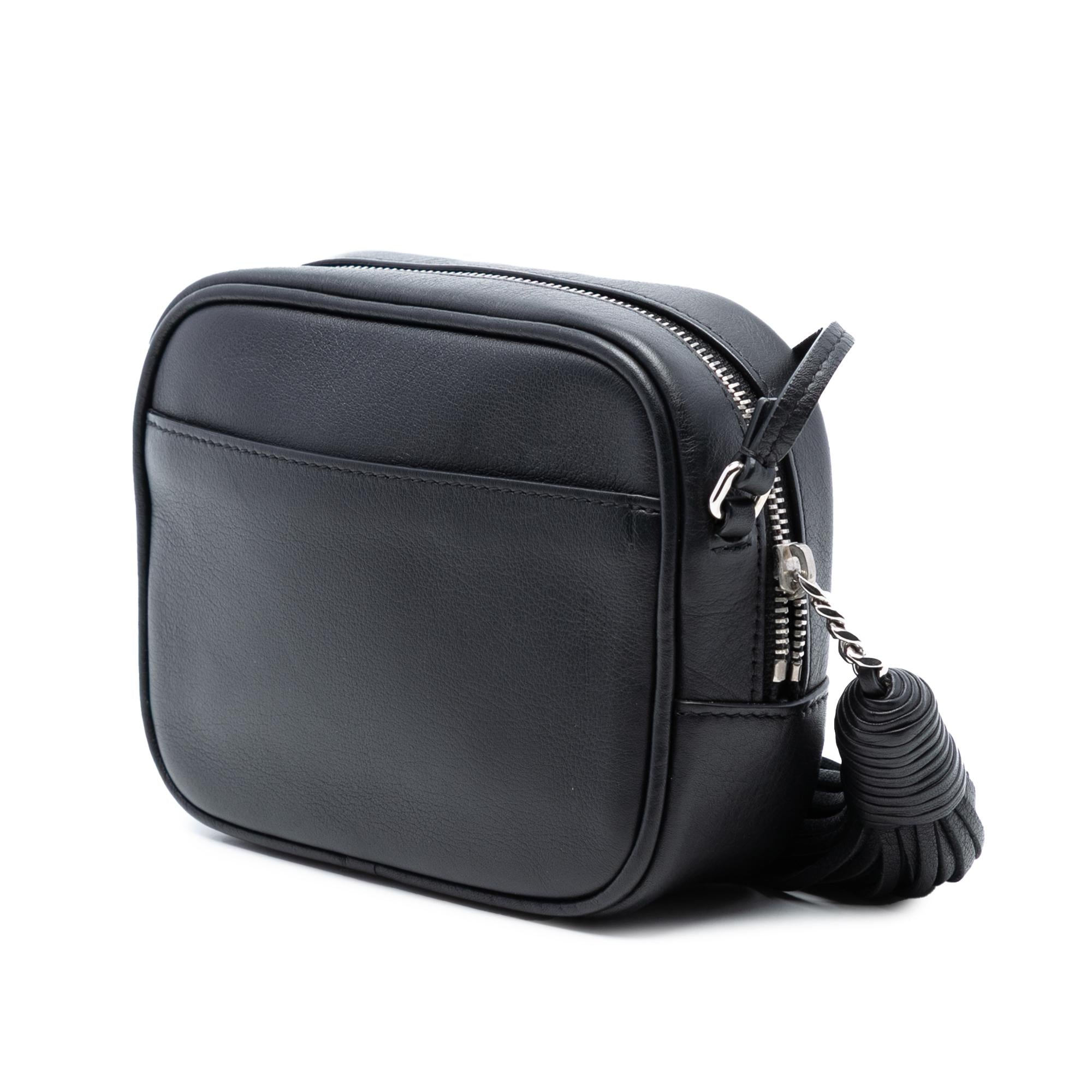 Saint Laurent Mini Embroidered Nappa Love Blogger Camera Bag