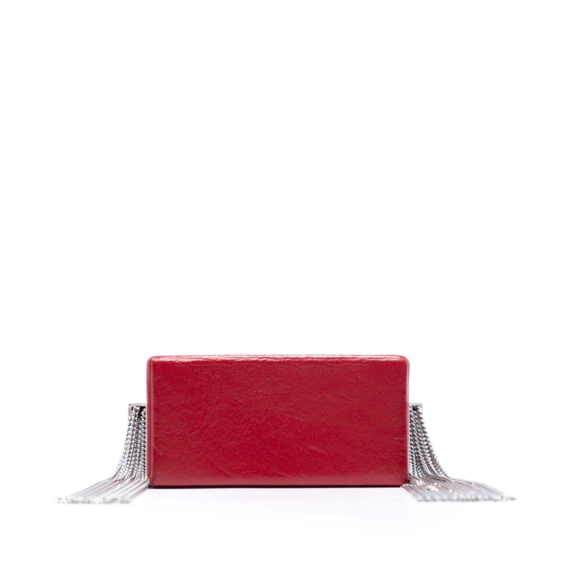Saint Laurent Mini Lambskin Smoking Box Crossbody