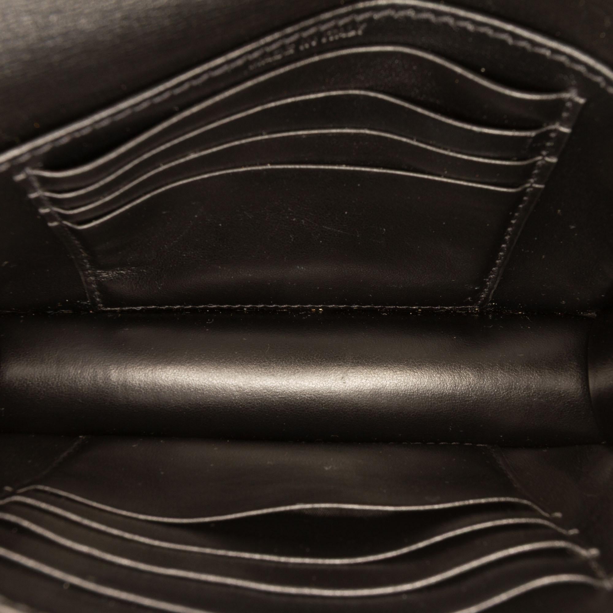 Saint Laurent Mini Leather Monogram Sunset Wallet on Chain