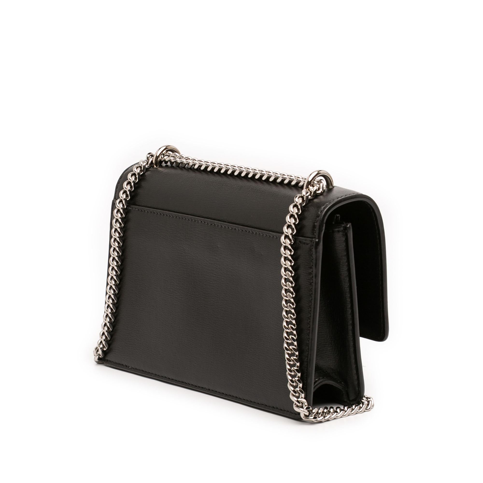 Saint Laurent Mini Leather Monogram Sunset Wallet on Chain