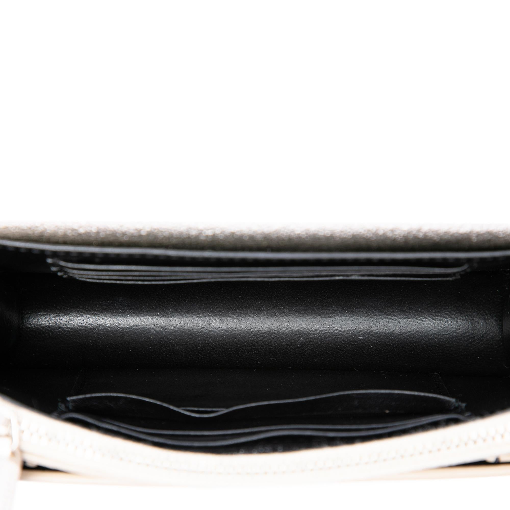 Saint Laurent Mini Metallic Calfskin Monogram Sunset Wallet on Chain