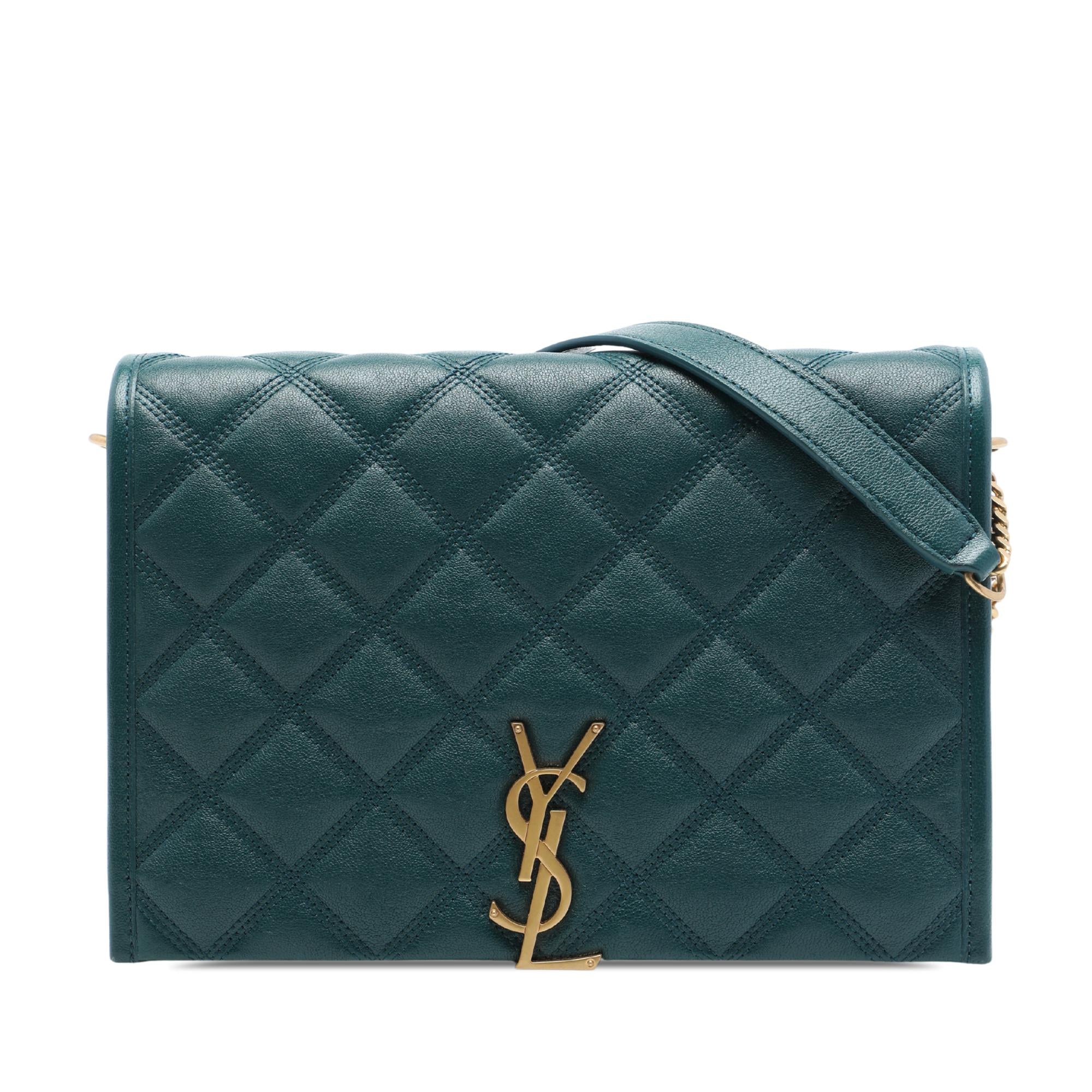 Saint Laurent Mini Quilted Lambskin Becky Chain Shoulder Bag