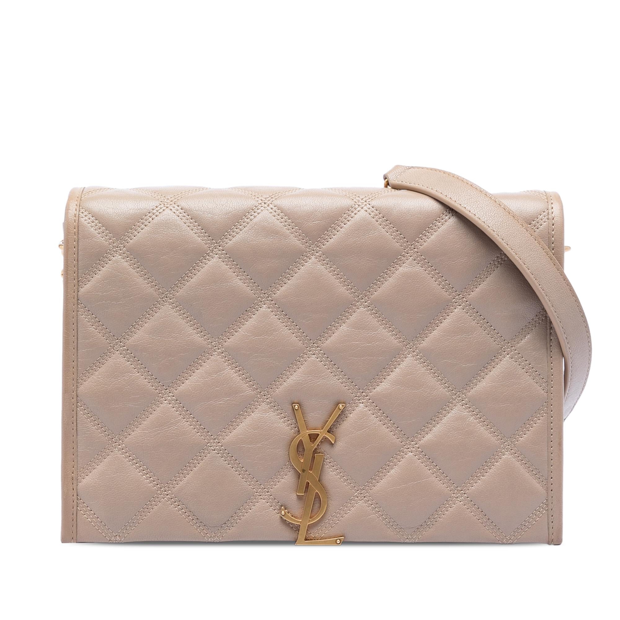 Saint Laurent Mini Quilted Lambskin Becky Chain Shoulder Bag