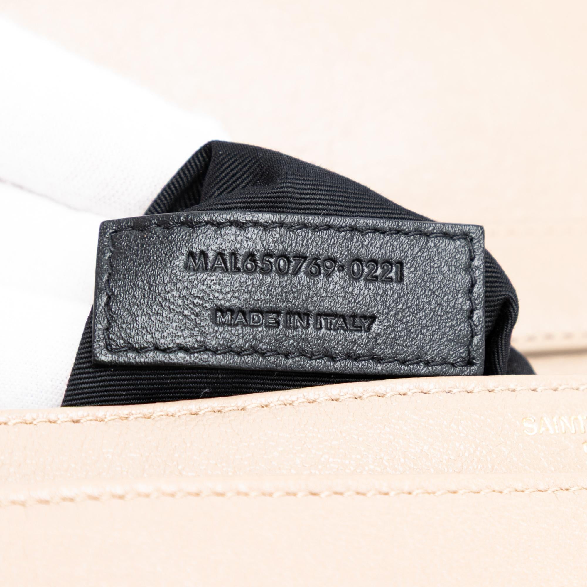 Saint Laurent Mini Quilted Lambskin Becky Chain Shoulder Bag
