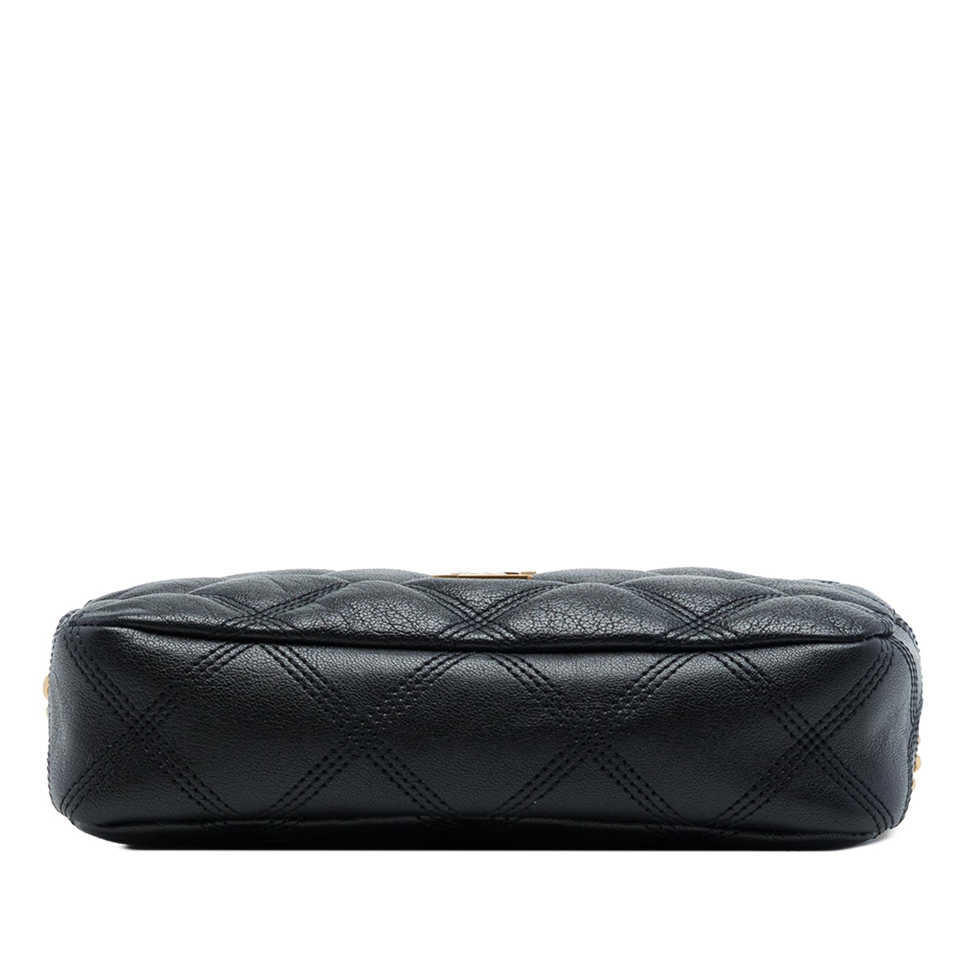 Saint Laurent Mini Quilted Lambskin Becky Double Zip Crossbody